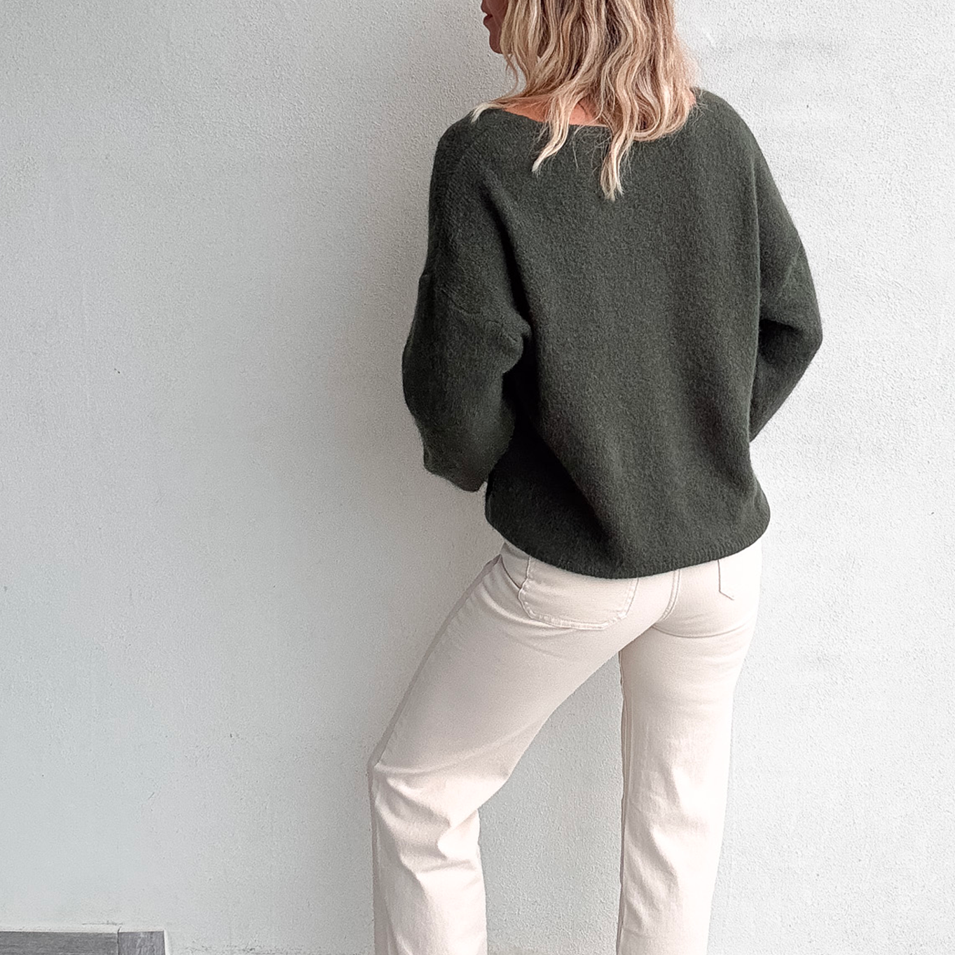 Le Gilet "Cocon" Baby Alpaga - Kaki