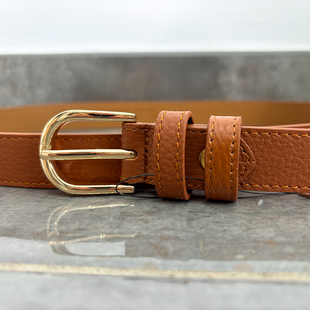 Ceinture fine en cuir