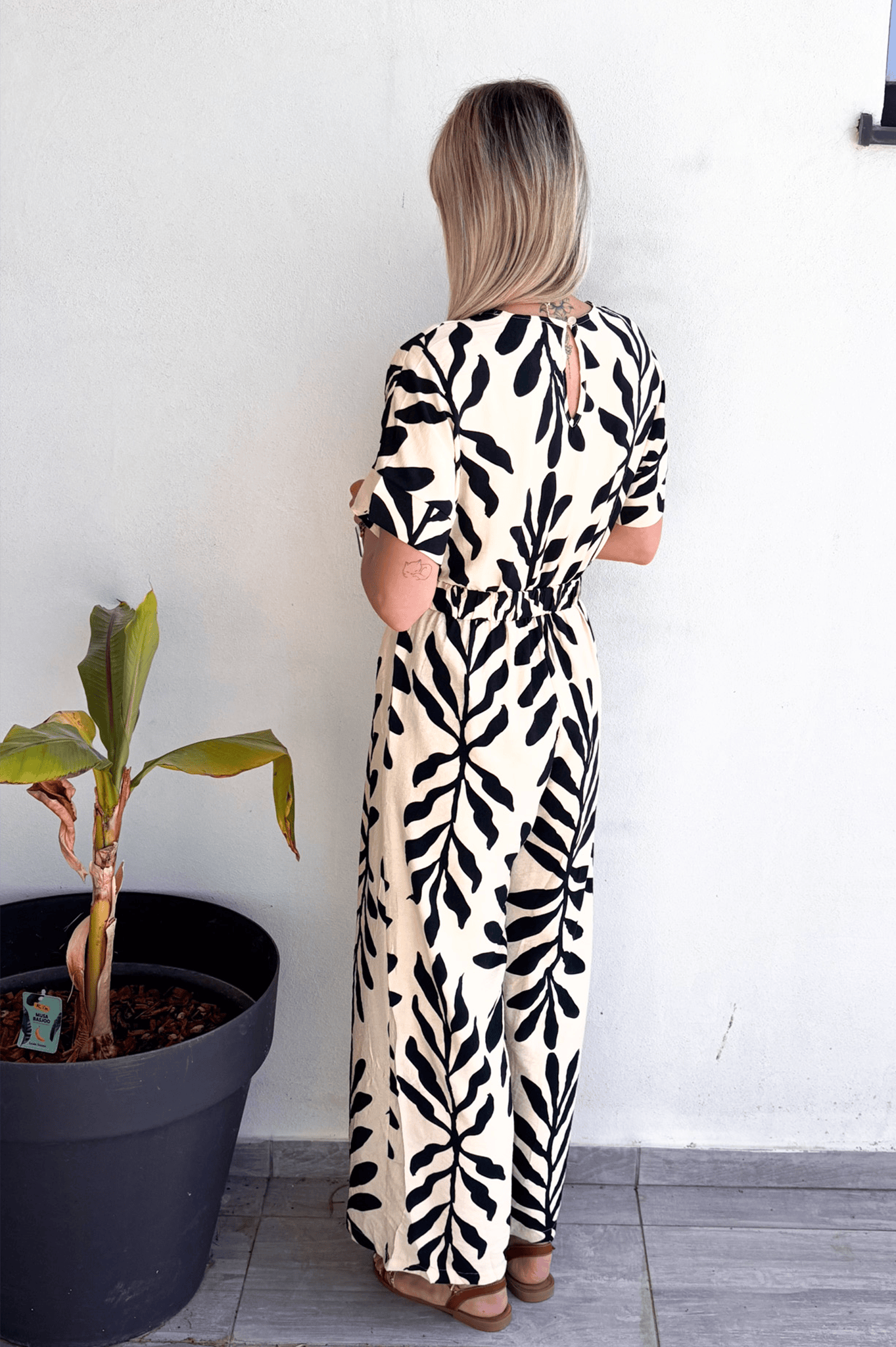 Combinaison pantalon écru