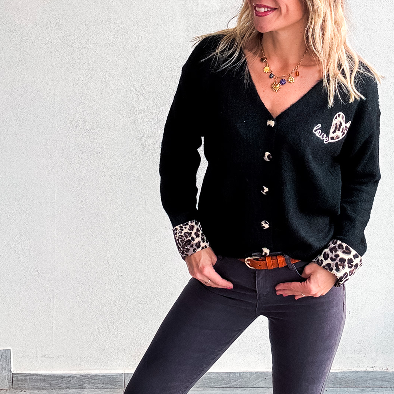 Jean Skinny Gris Anthracite Stretch Femme