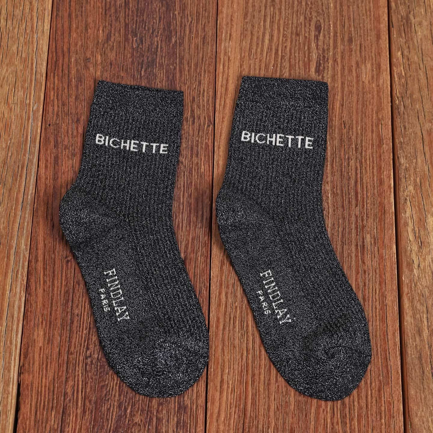 Chaussettes paillettes "Bichette"