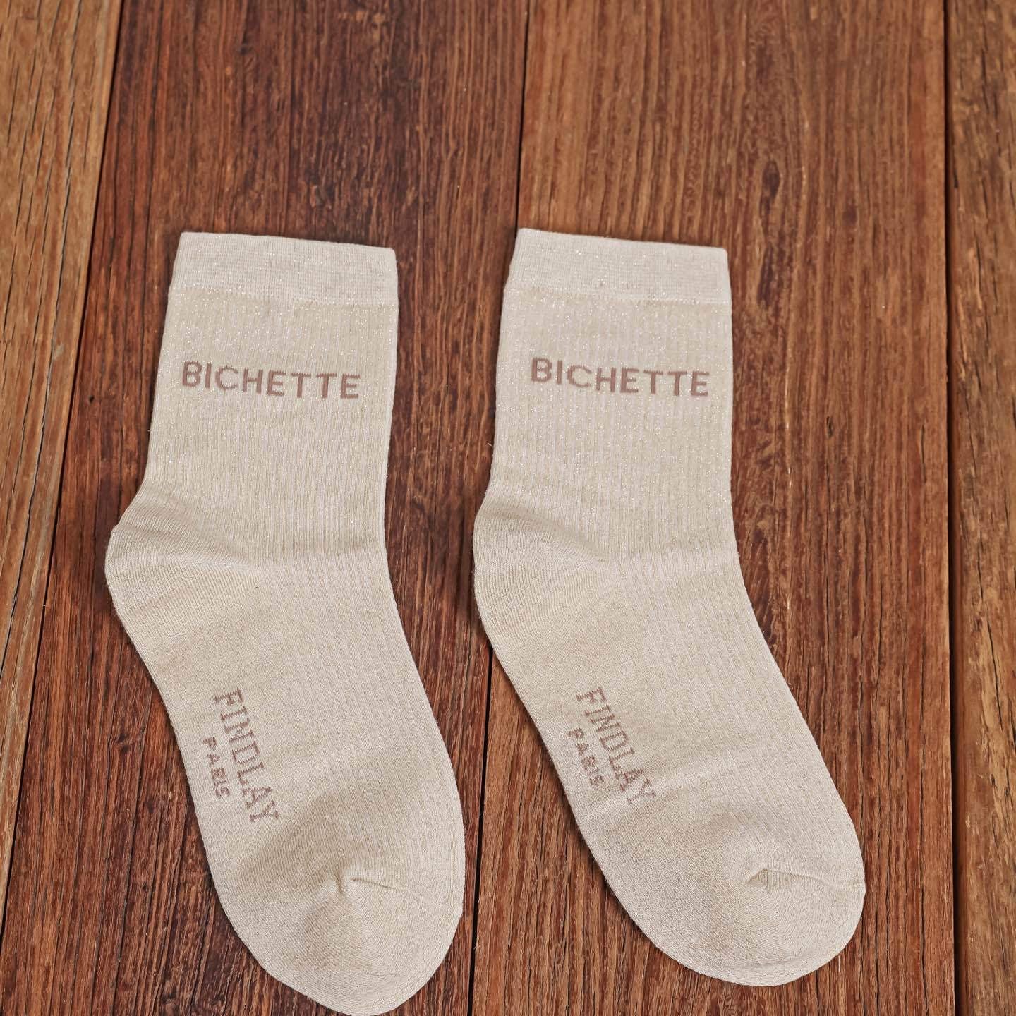 Chaussettes paillettes "Bichette"