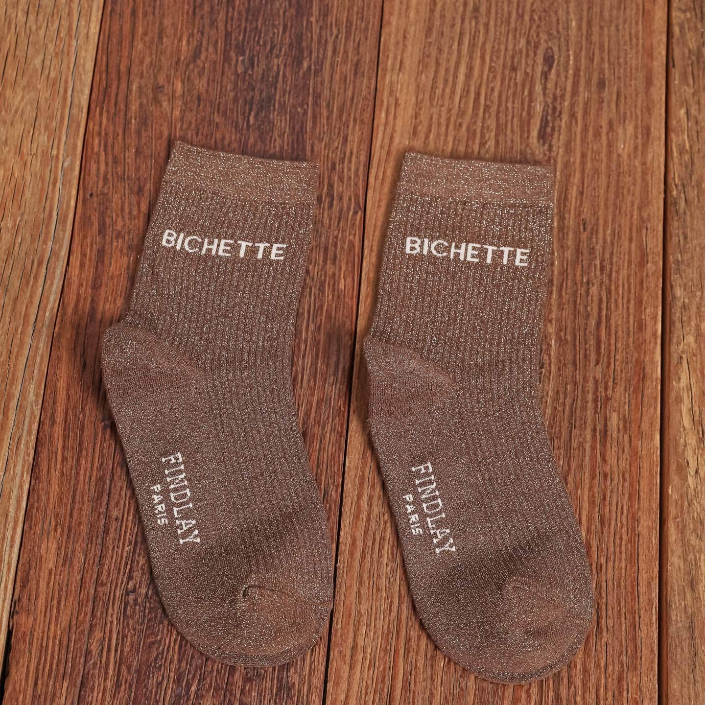 Chaussettes paillettes "Bichette"