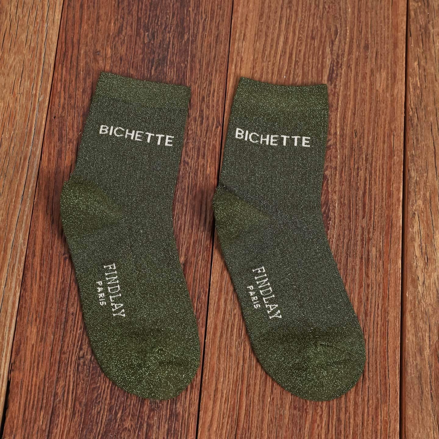 Chaussettes paillettes "Bichette"