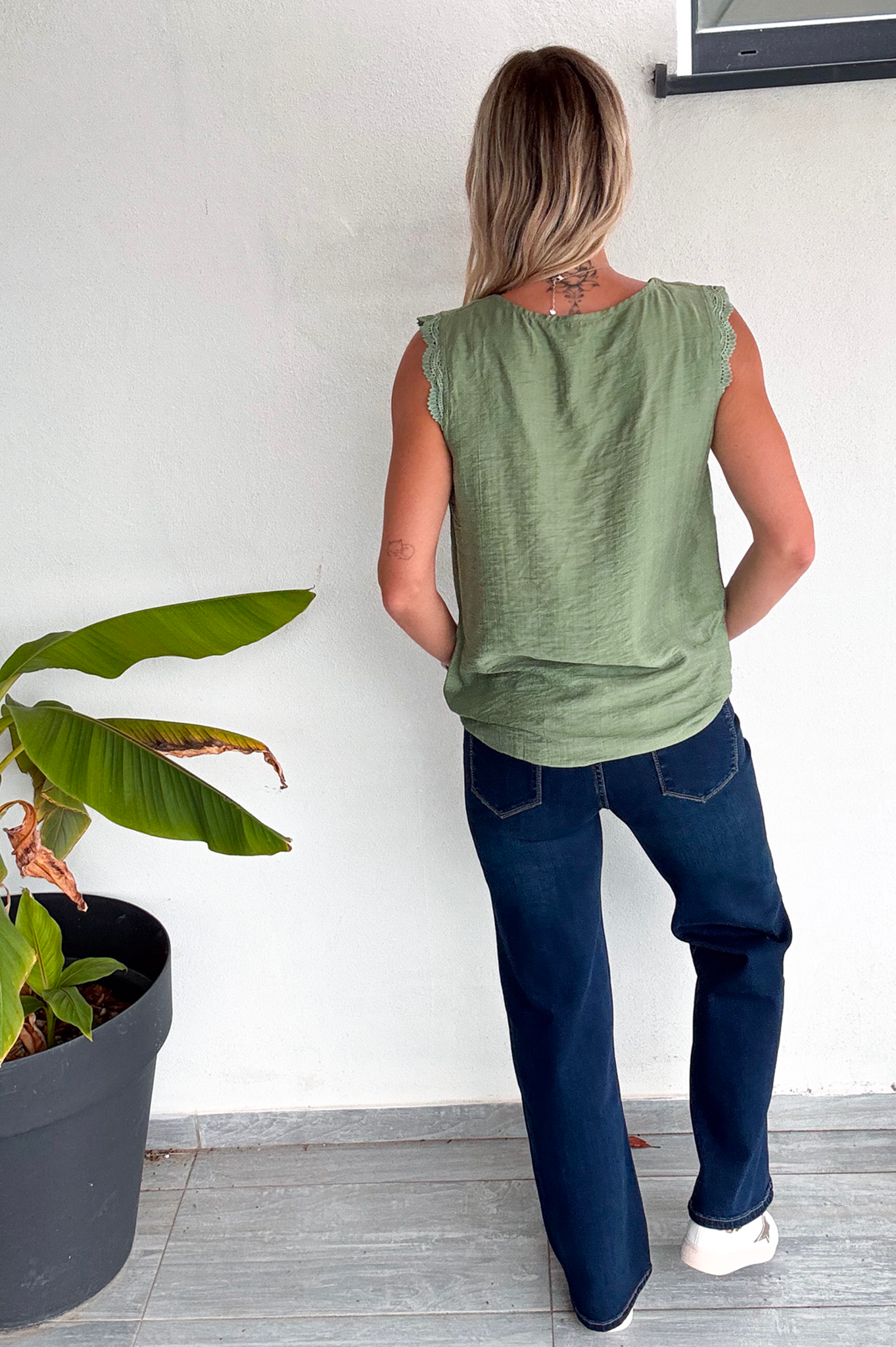 Jean flare évasé taille haute