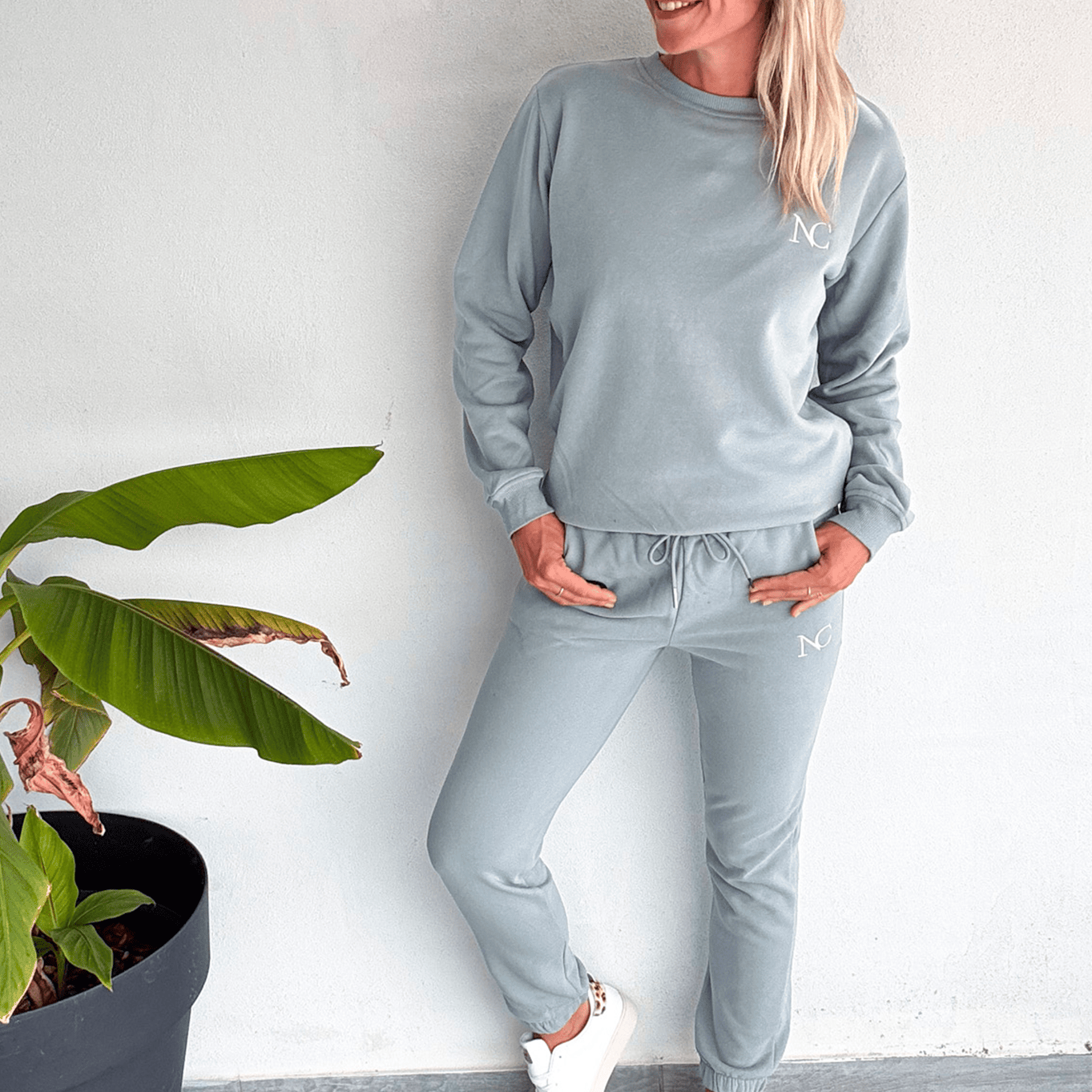 ensemble jogging femme vert d'eau la boutqiue de lydie