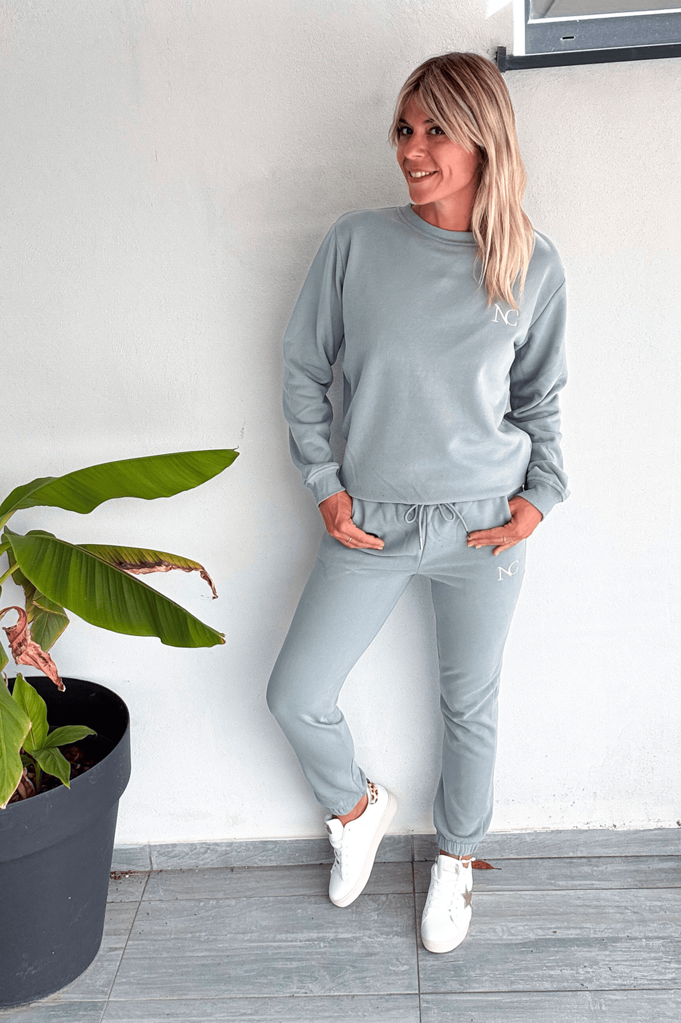 ensemble jogging femme vert d'eau la boutqiue de lydie