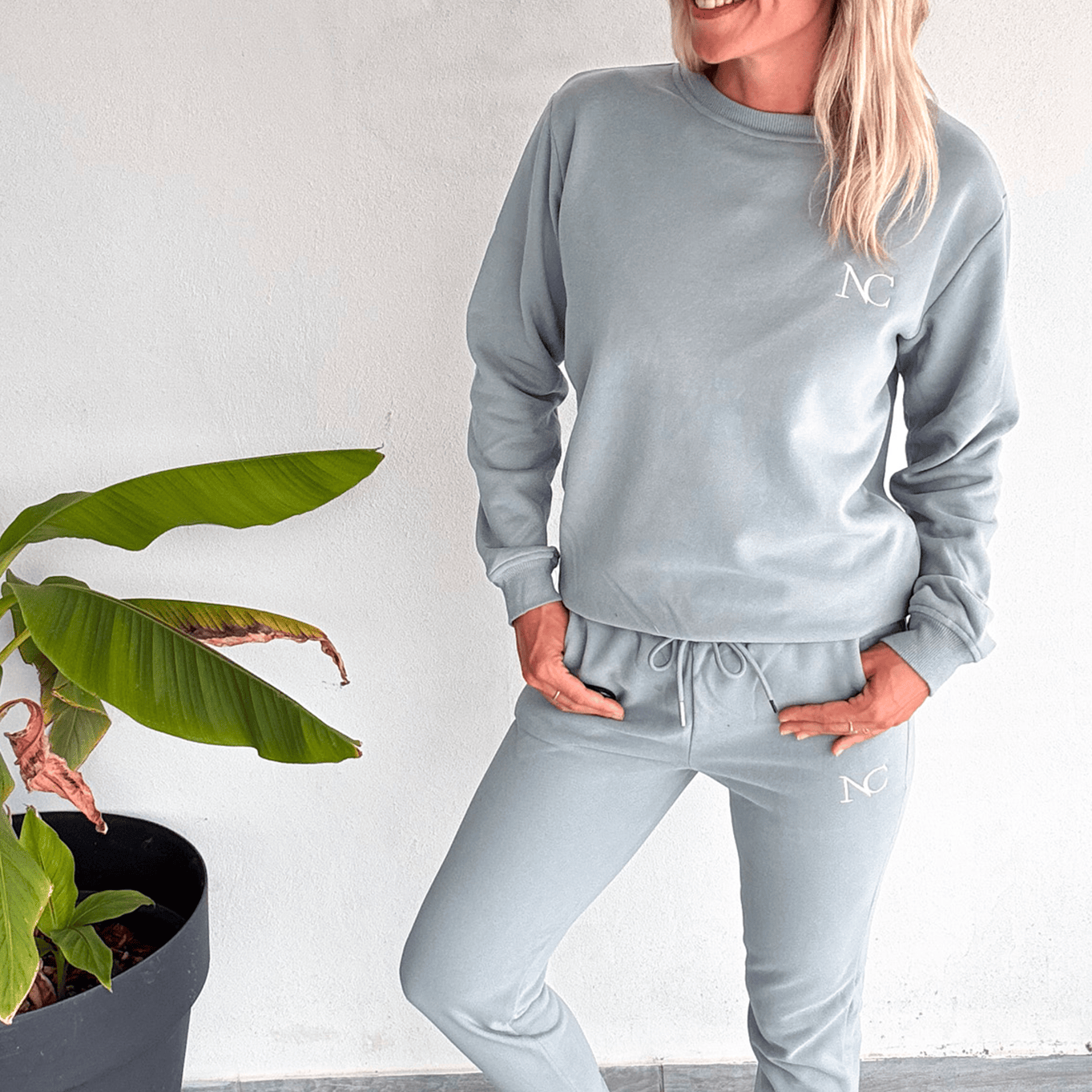 ensemble jogging femme vert d'eau