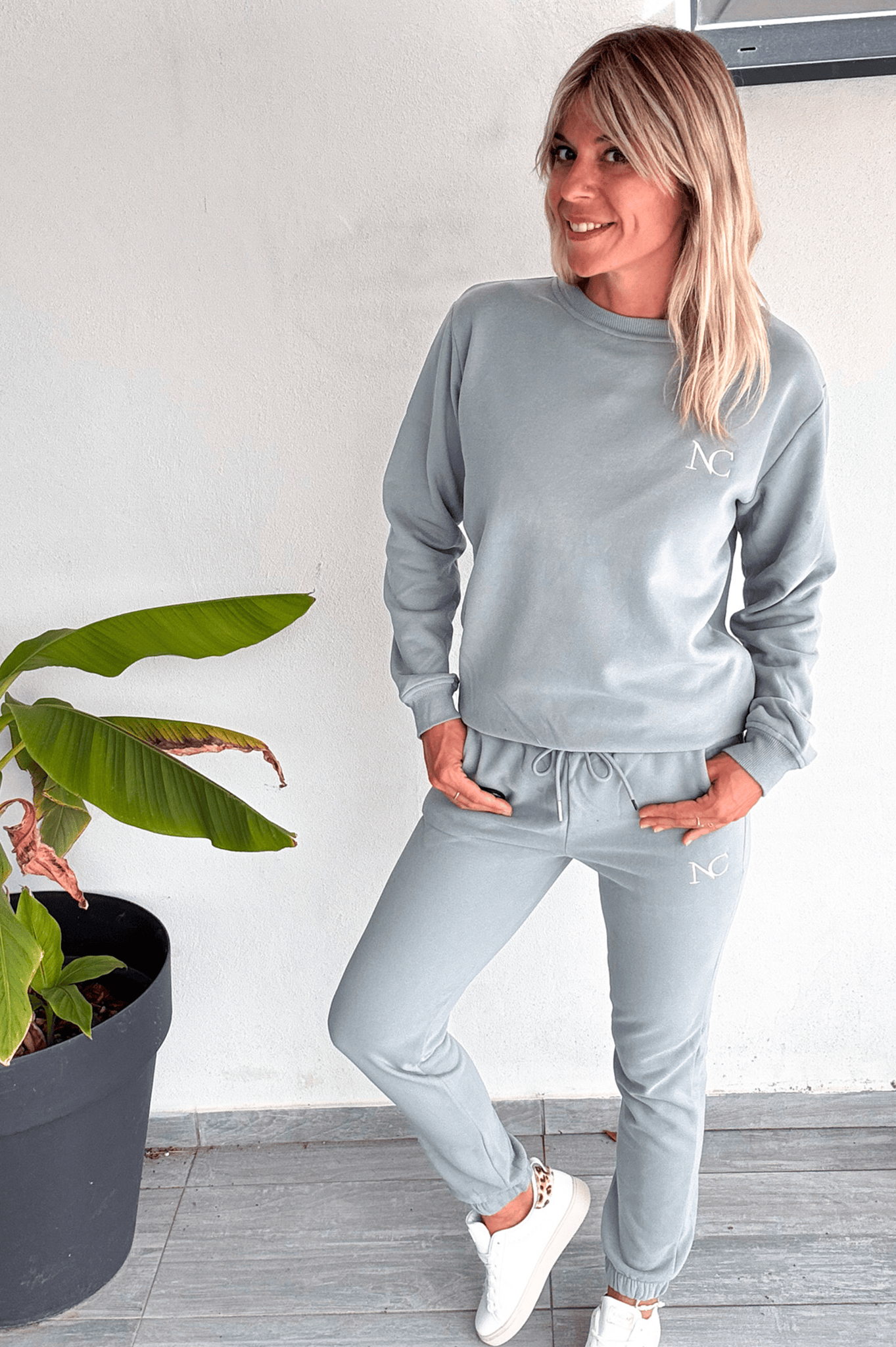 ensemble jogging femme vert d'eau