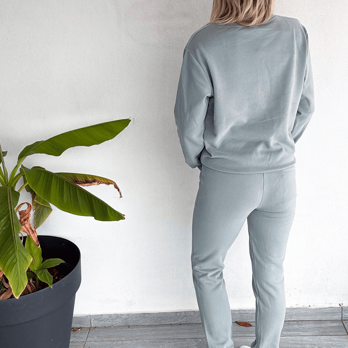 ensemble jogging femme vert d'eau