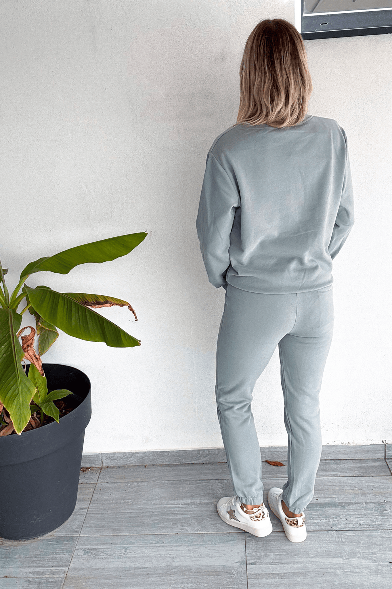 ensemble jogging femme vert d'eau