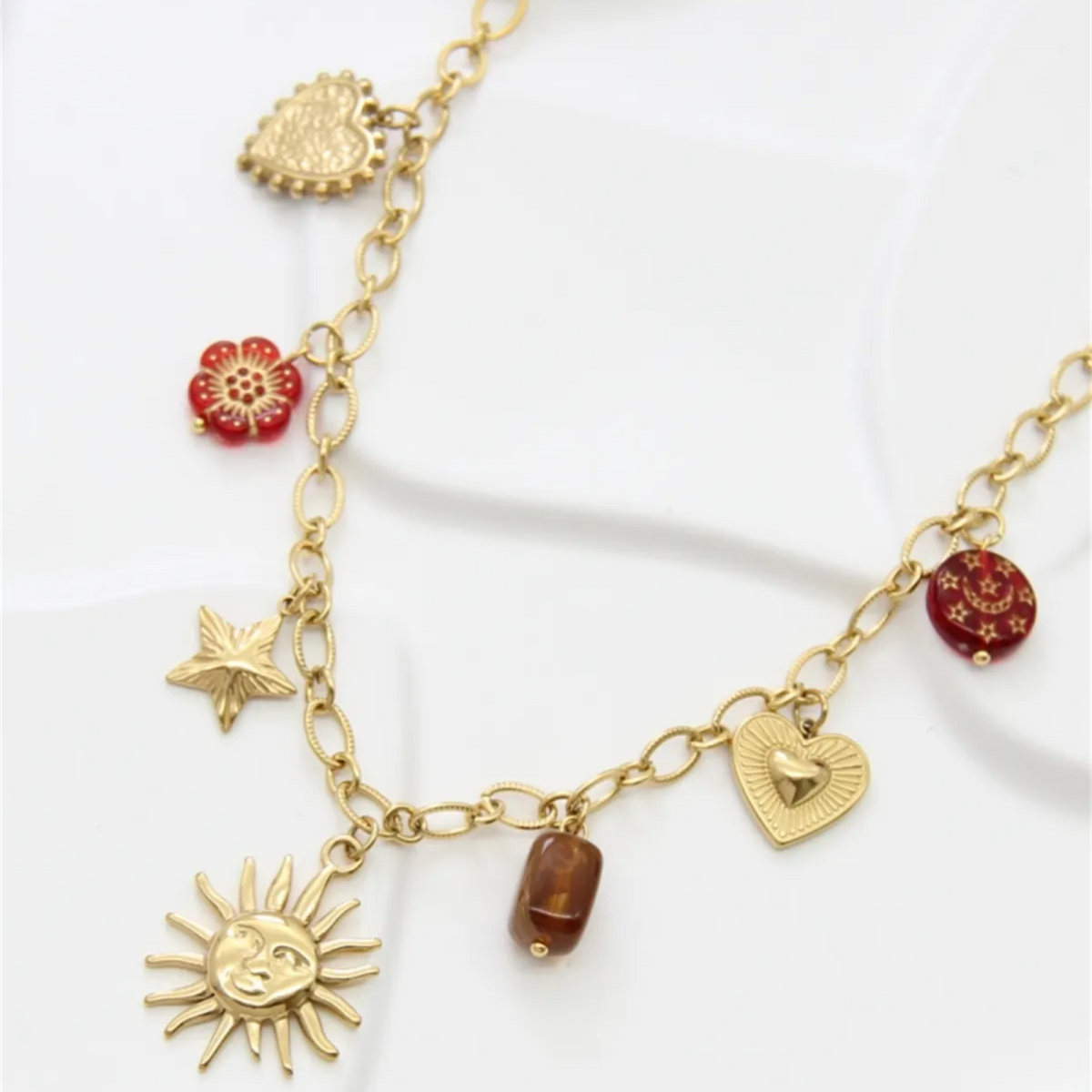 collier charms soleil