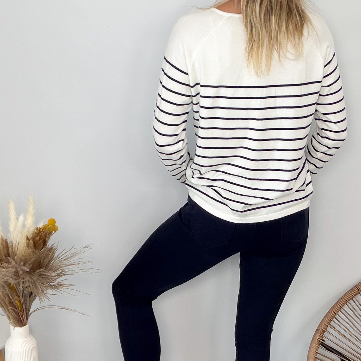 Pull Fin Marinière Femme Love