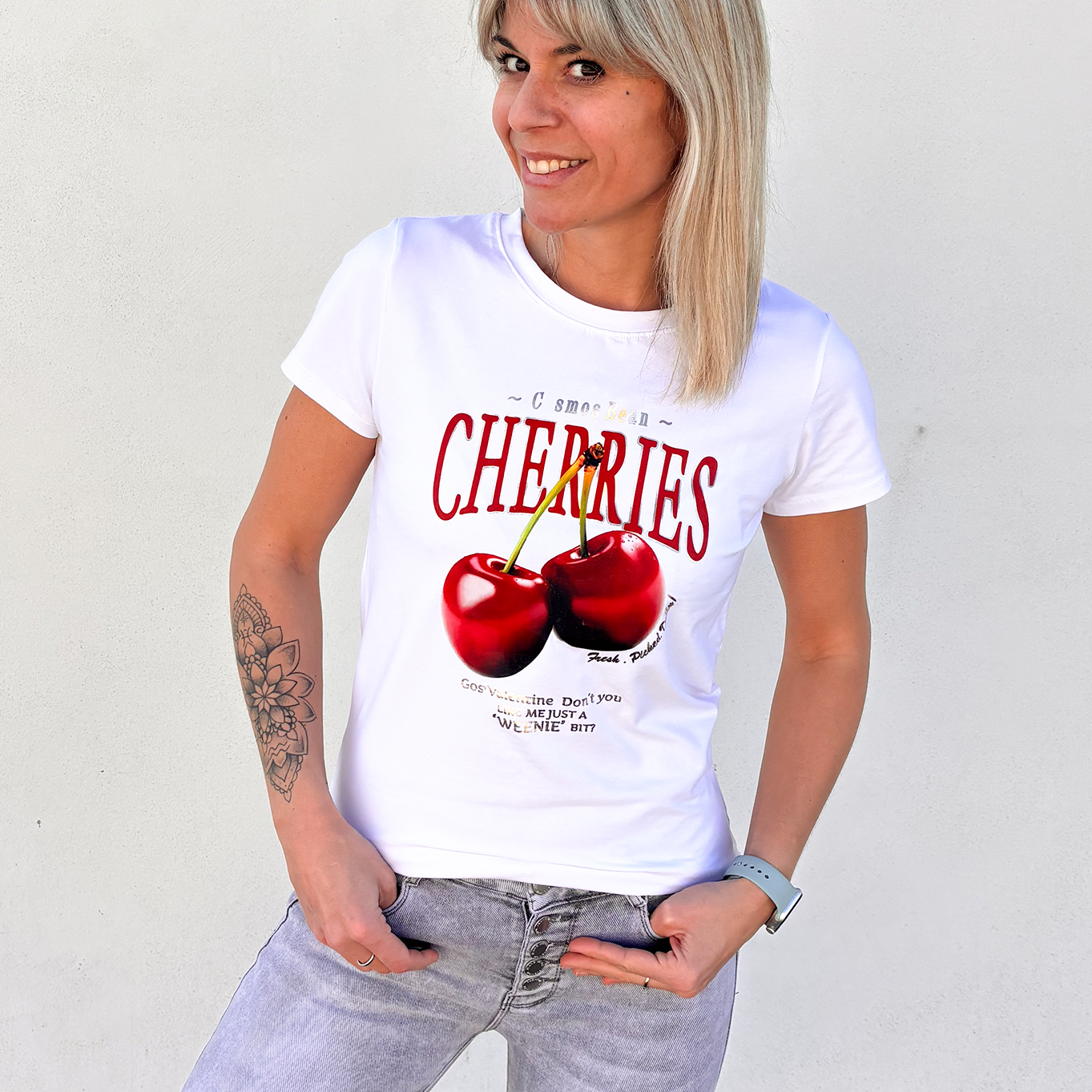 Jean skinny gris clair