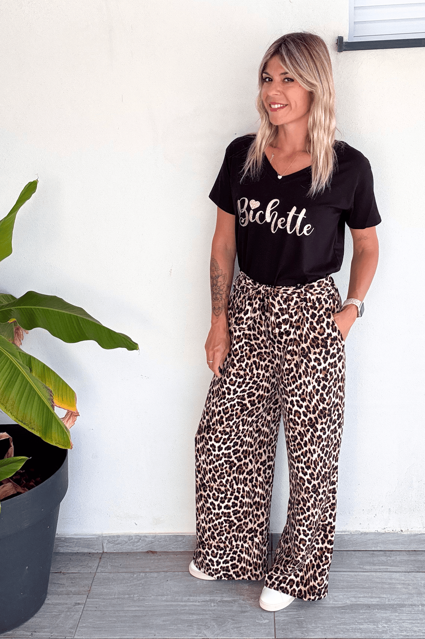 Pantalon large fluide léopard femme la boutique de lydie