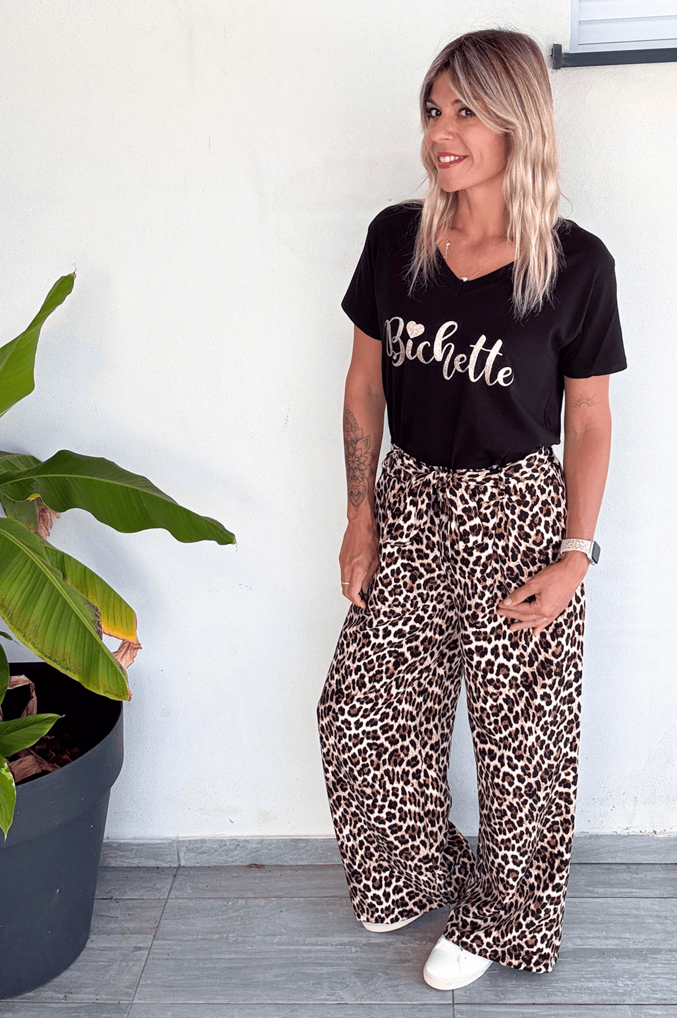 Pantalon large fluide léopard femme la boutique de lydie
