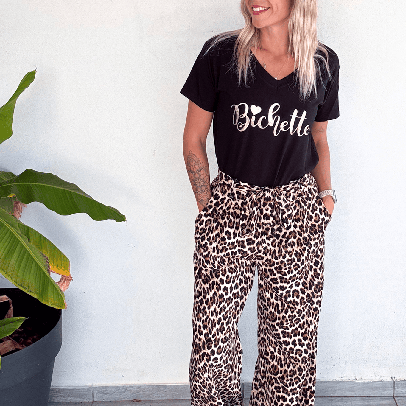 Pantalon large fluide léopard femme la boutique de lydie