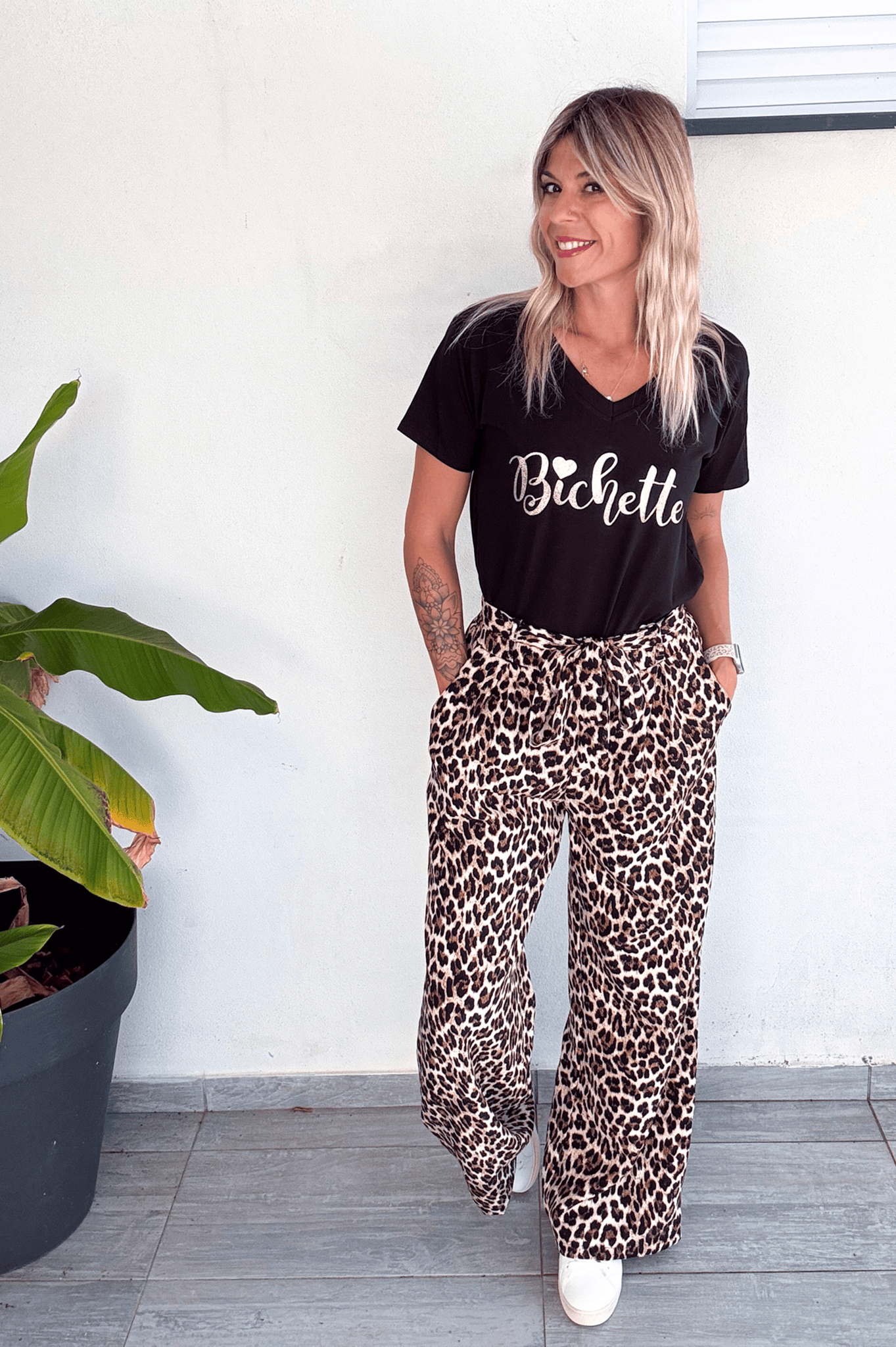 Pantalon large fluide léopard femme la boutique de lydie