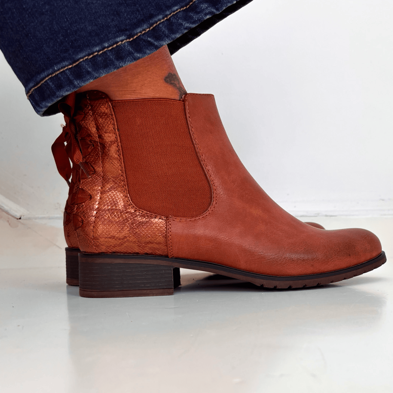 Bottines chelsea camel la boutique de lydie