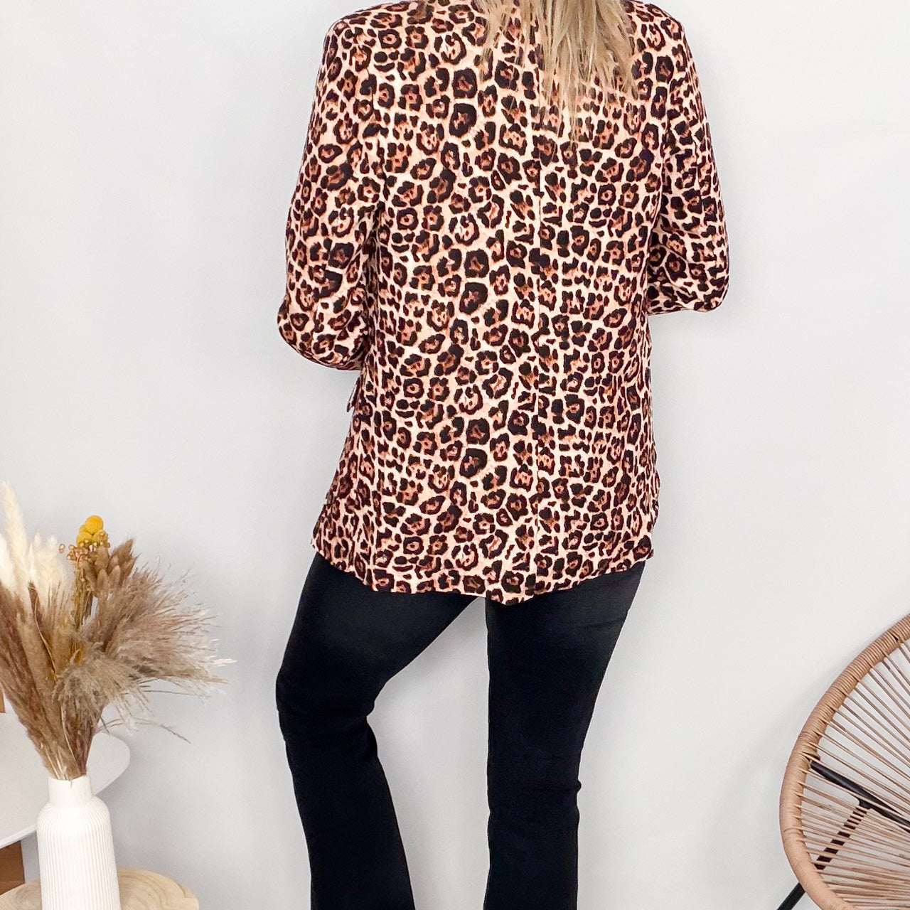 Blazer imprimé léopard femme