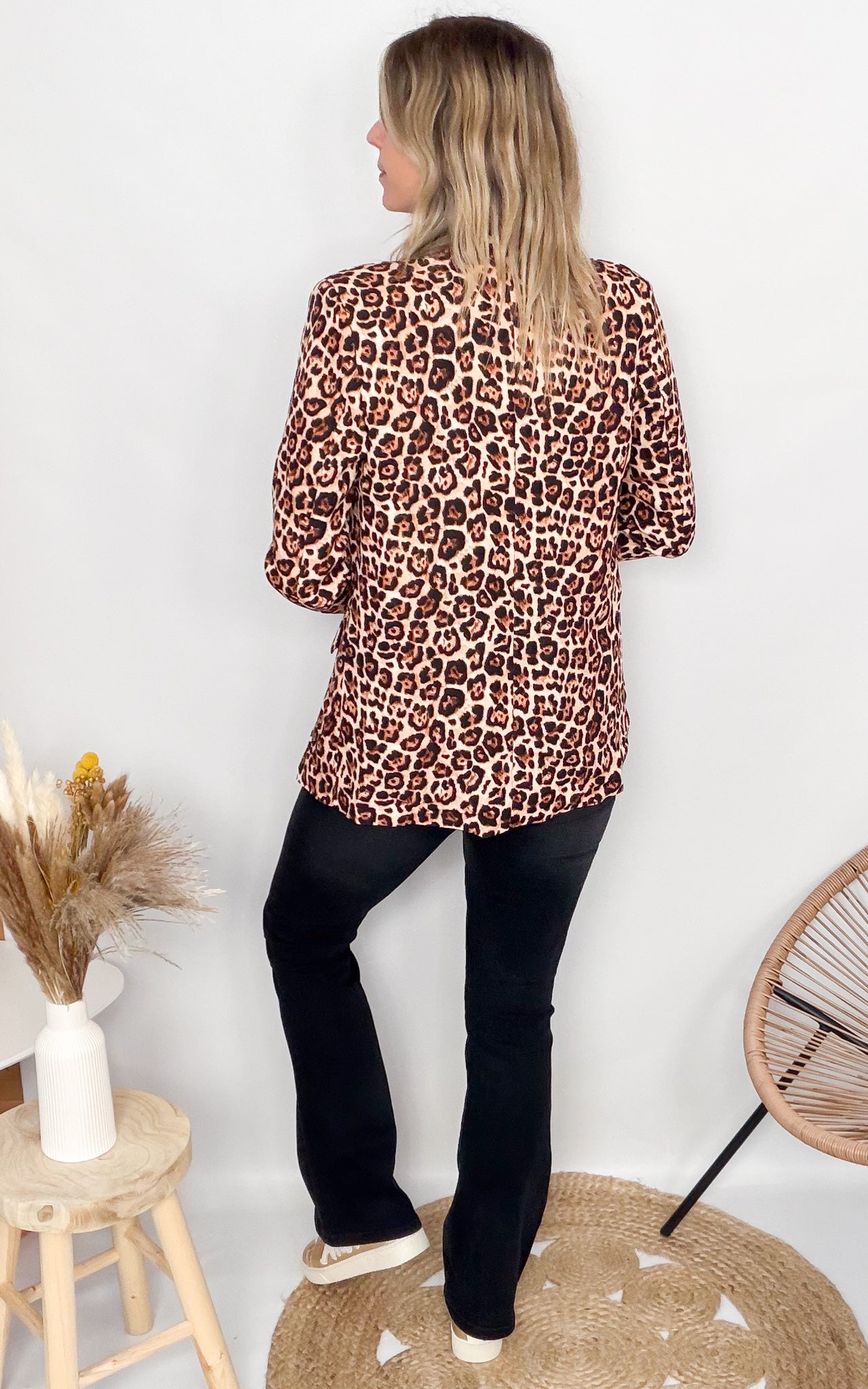 Blazer imprimé léopard femme