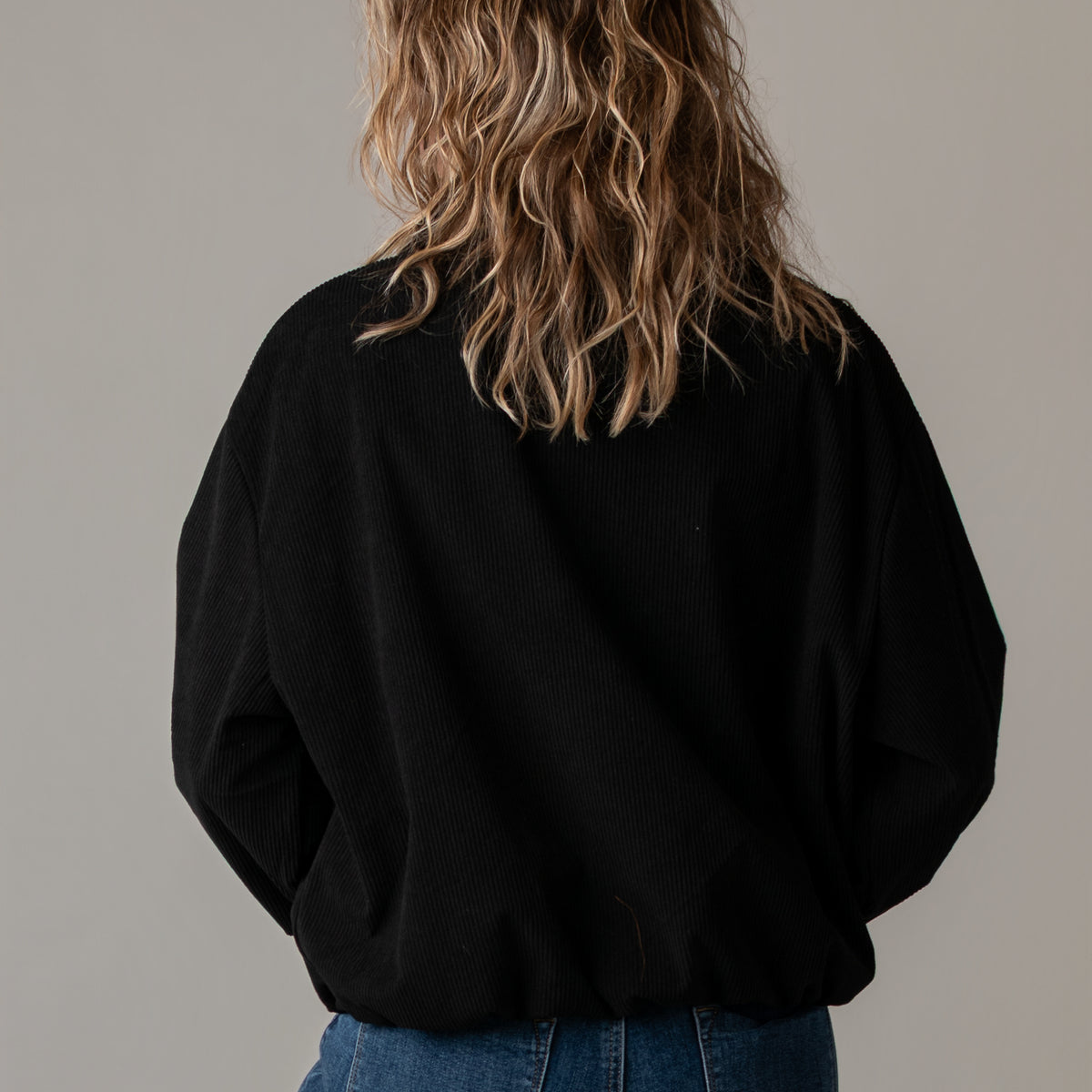 Bombers velours côtelé noir