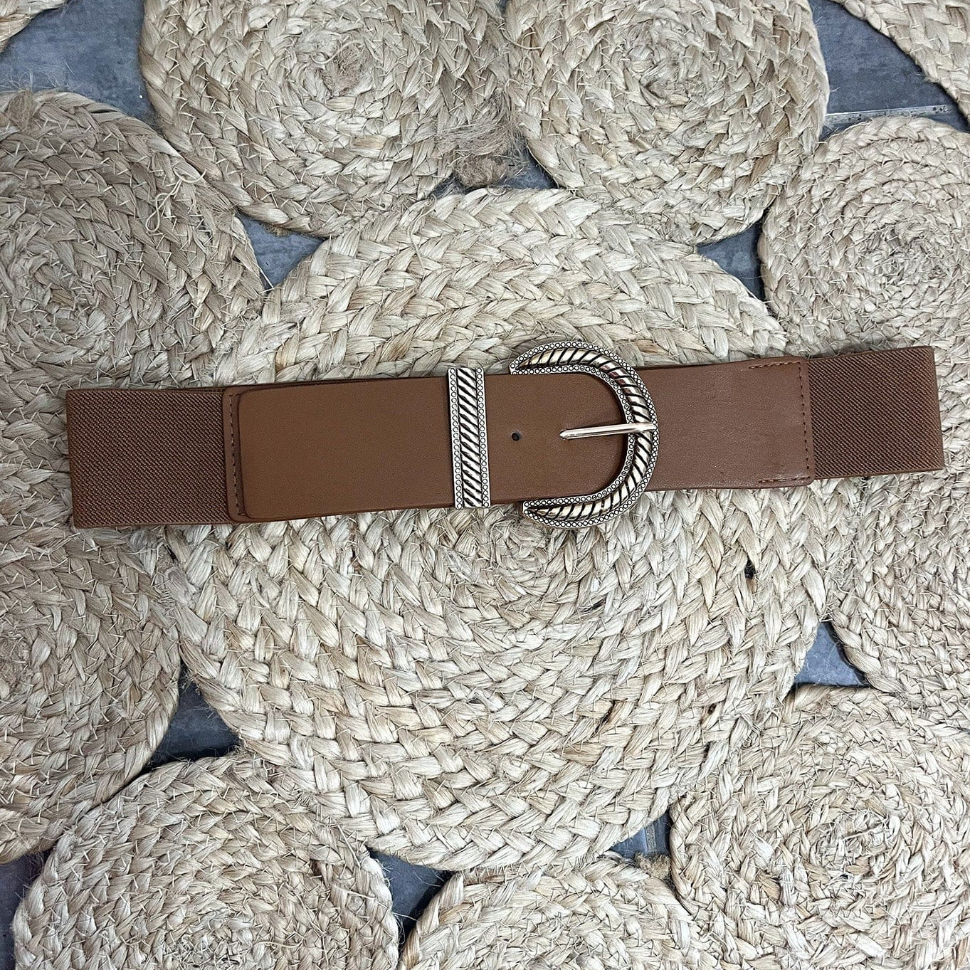 Ceinture élastique Maggie camel - La Boutique de Lydie Taille Unique