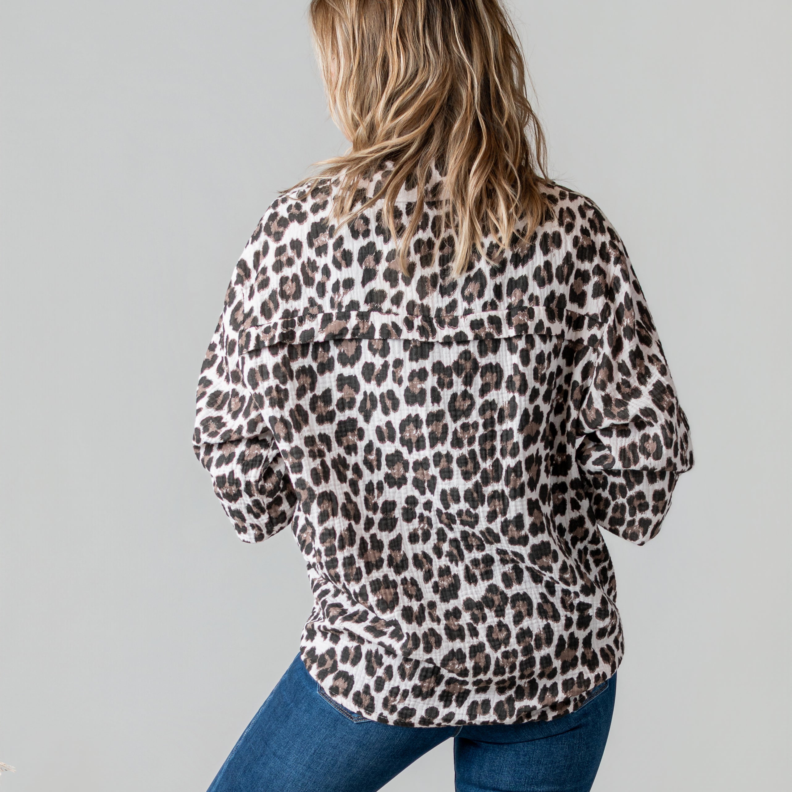 Surchemise léopard en gaze de coton la boutique de lydie