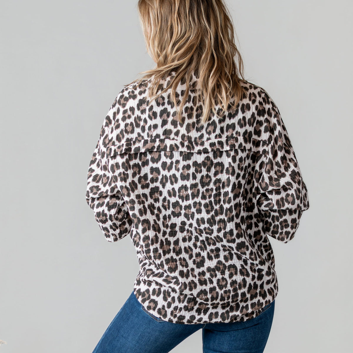 Surchemise léopard en gaze de coton la boutique de lydie