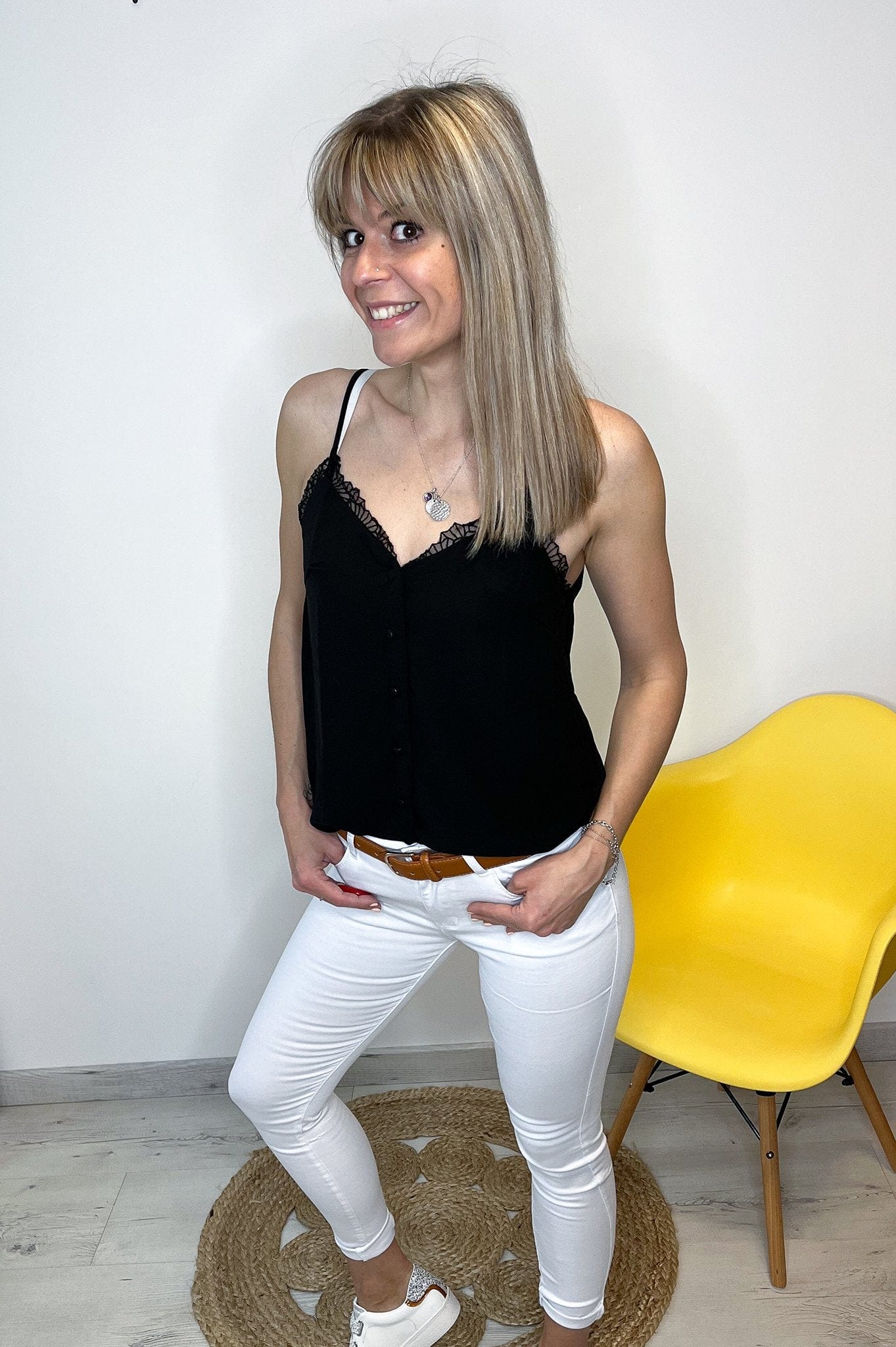 Débardeur Alyssa noir - La Boutique de Lydie S