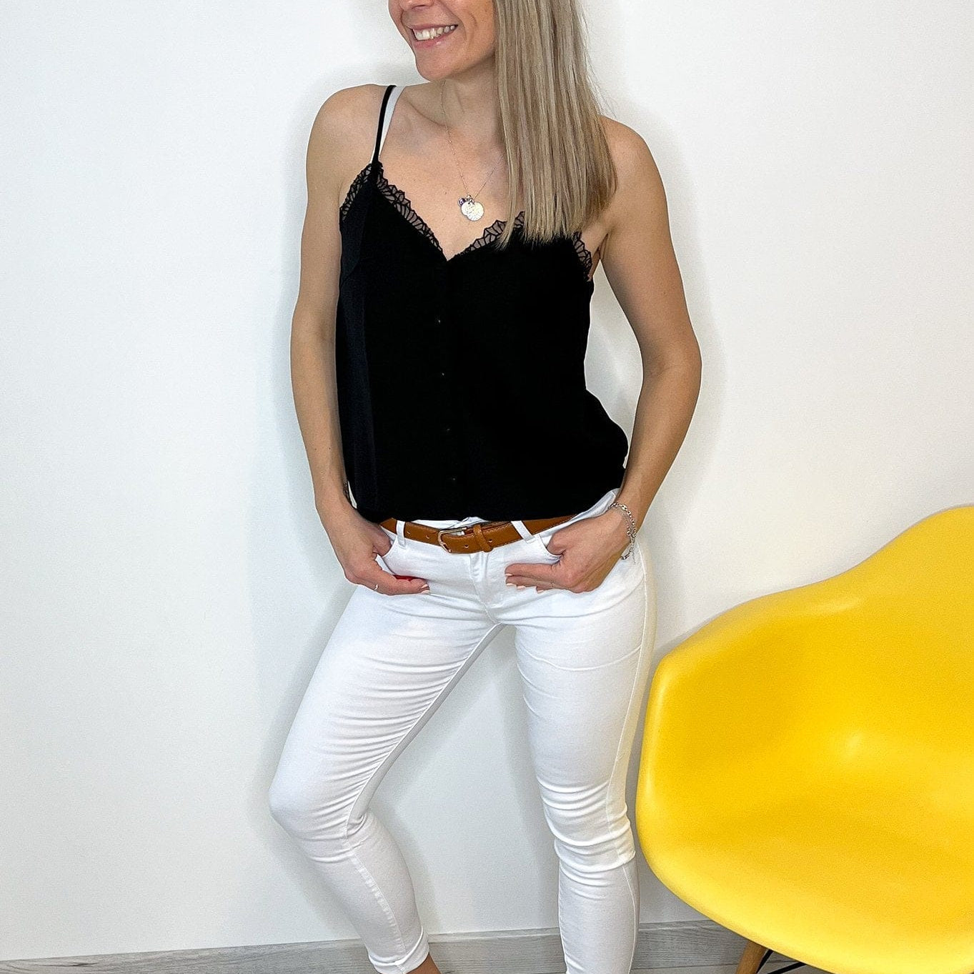 Débardeur Alyssa noir - La Boutique de Lydie S