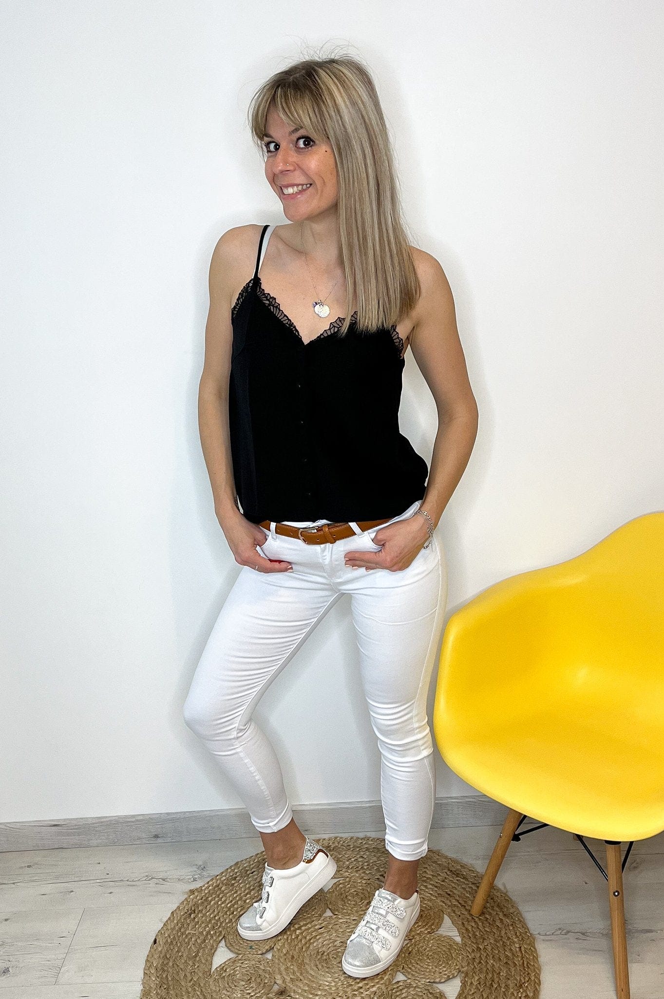 Débardeur Alyssa noir - La Boutique de Lydie S