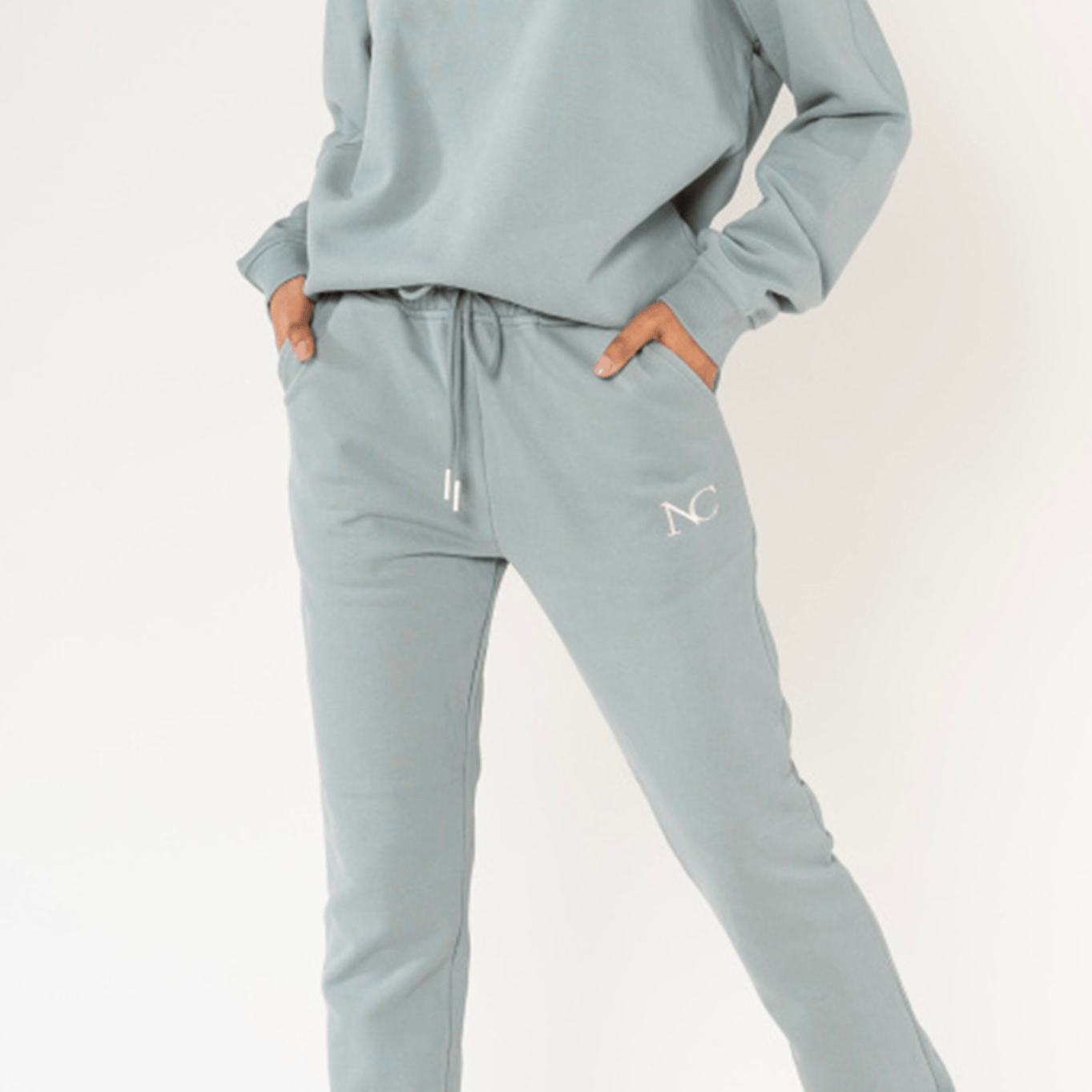 ensemble jogging femme vert d'eau la boutqiue de lydie