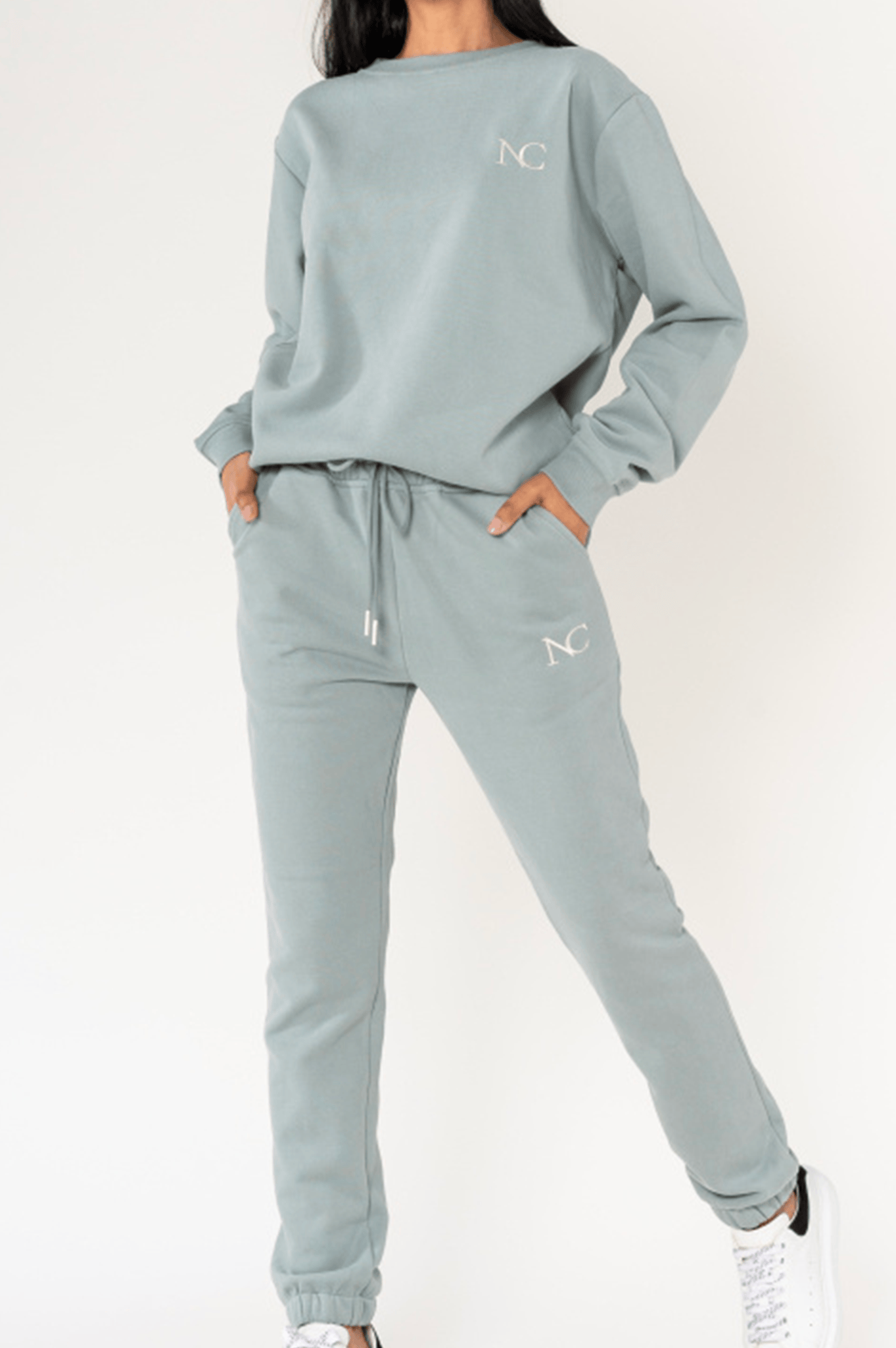 ensemble jogging femme vert d'eau la boutqiue de lydie