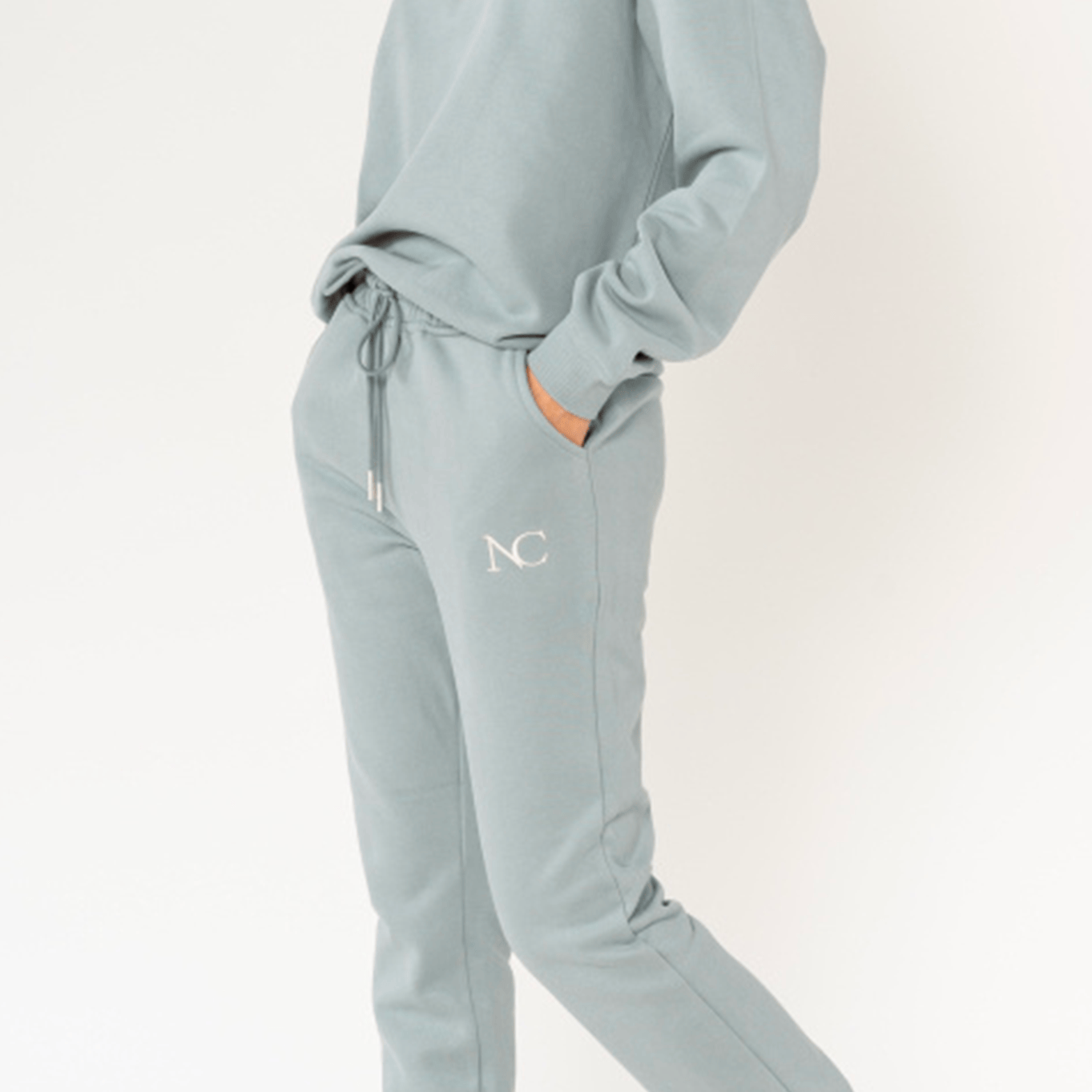 ensemble jogging femme vert d'eau