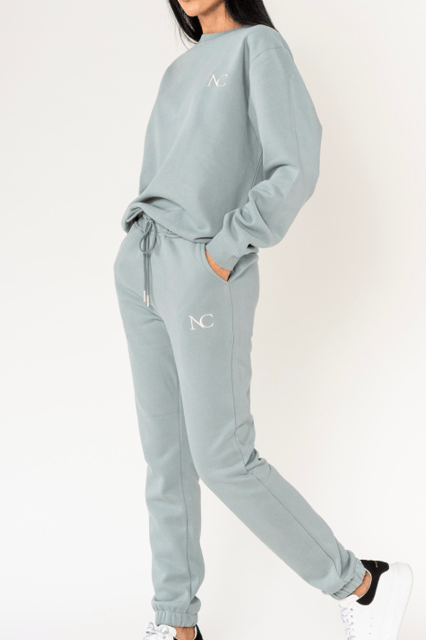 ensemble jogging femme vert d'eau