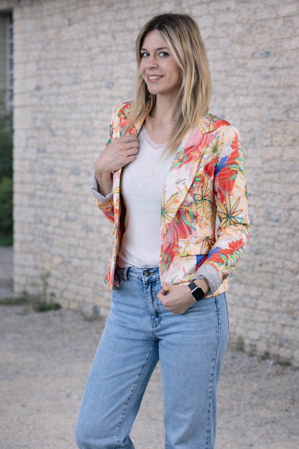 Blazer tropical femme