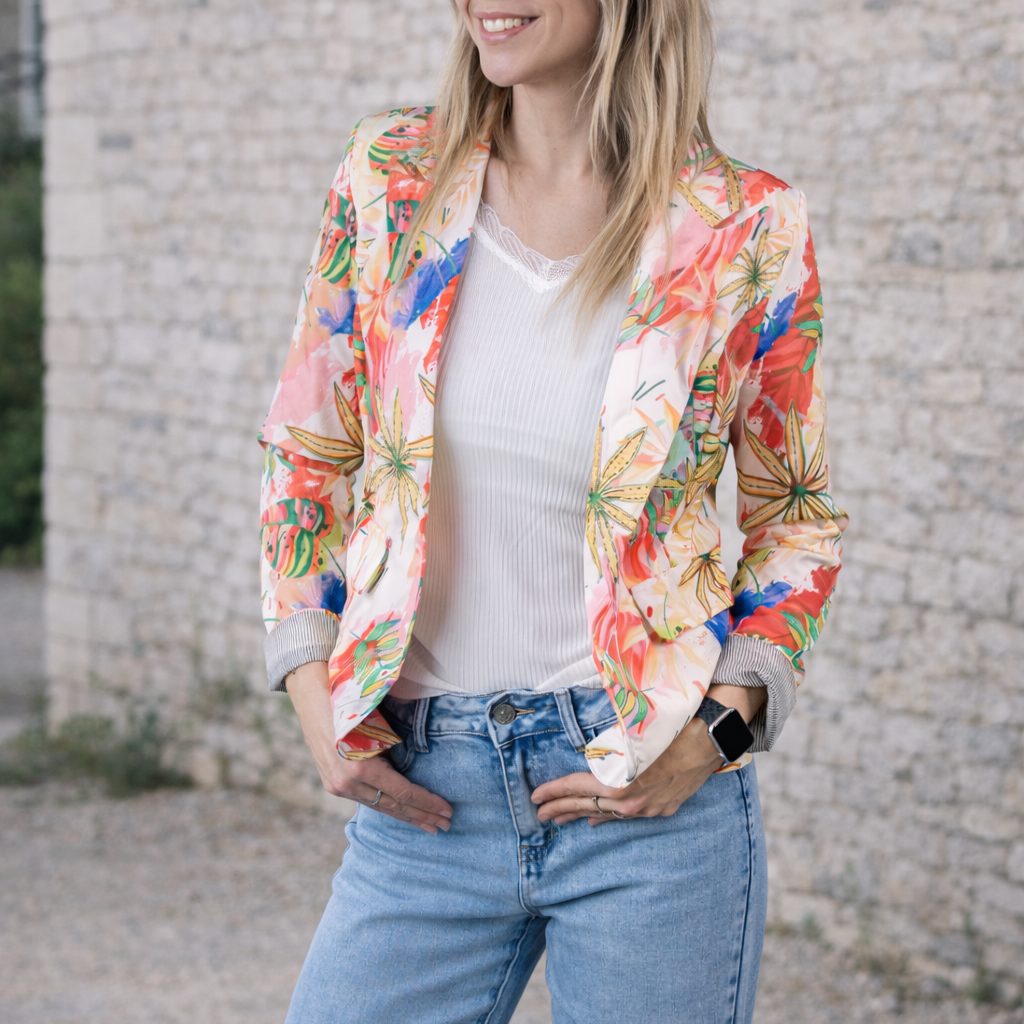 Blazer tropical femme
