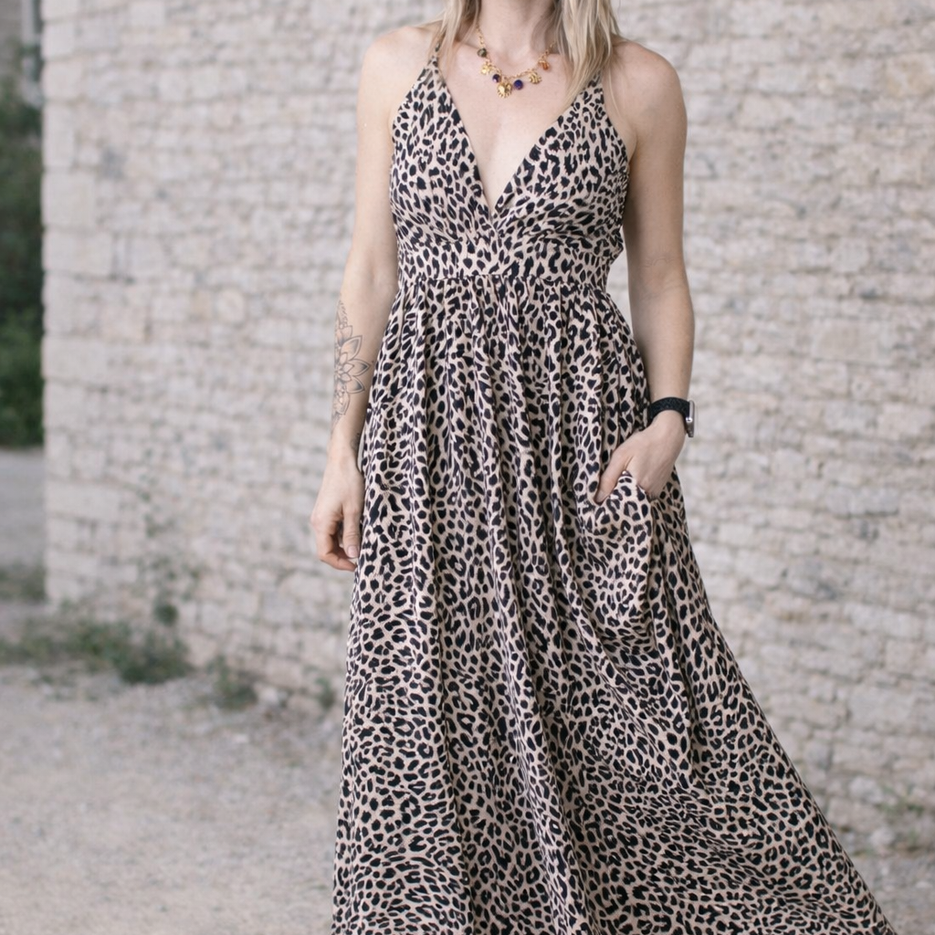 Robe longue Léopard