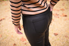 Pantalon skinny enduit noir - La Boutique de Lydie 34