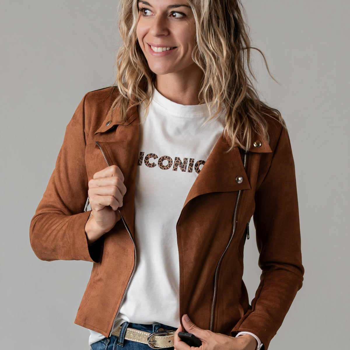 Perfecto Célia Camel femme