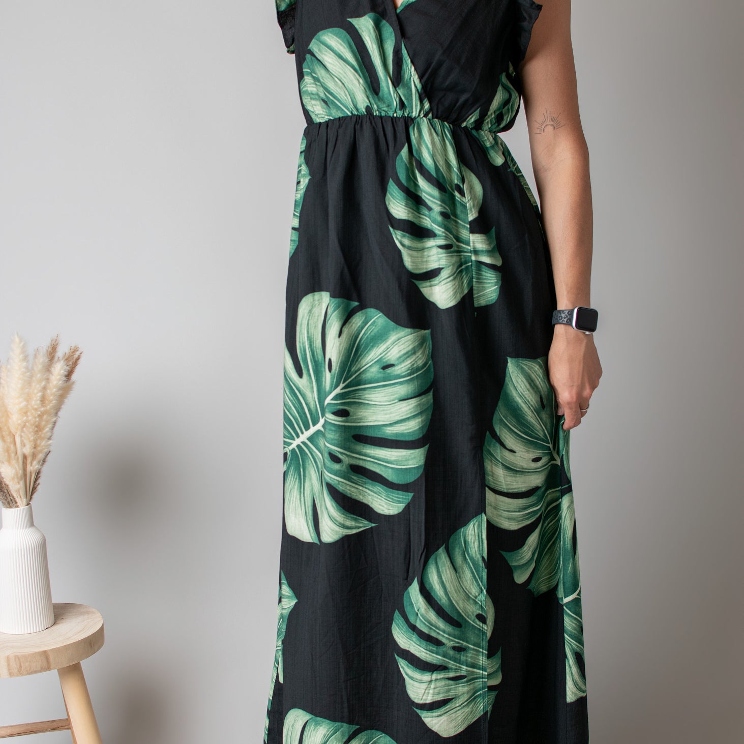 Robe Longue Noire Exotique