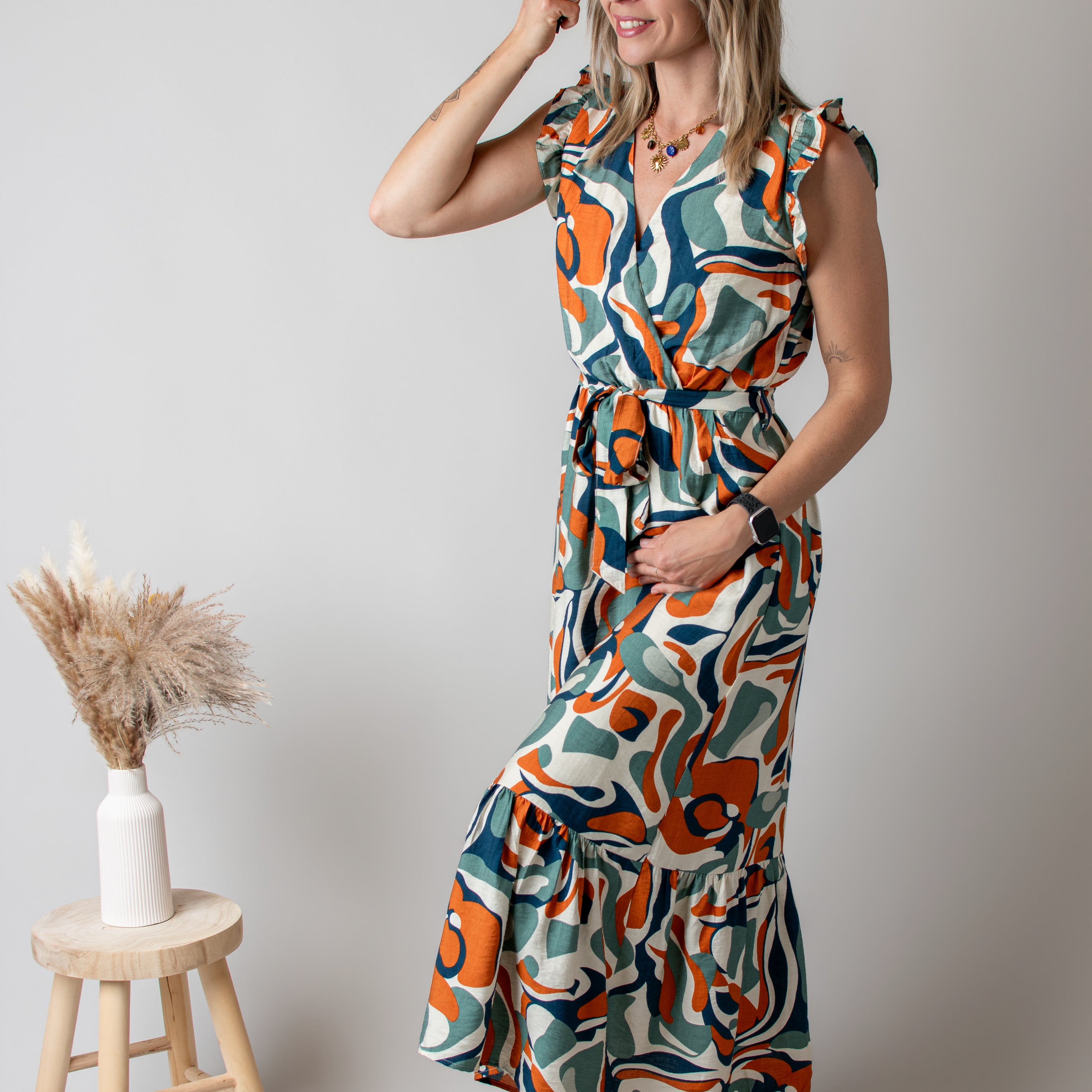 Robe Longue Graphique la boutique de lydie