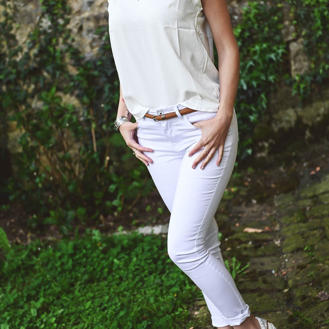 Skinny Alicia blanc - La Boutique de Lydie 34