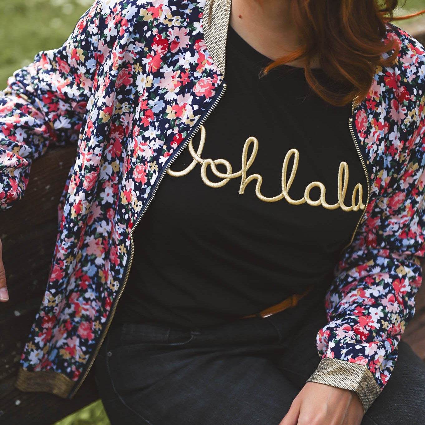 T-shirt Oohlala noir - La Boutique de Lydie S/M