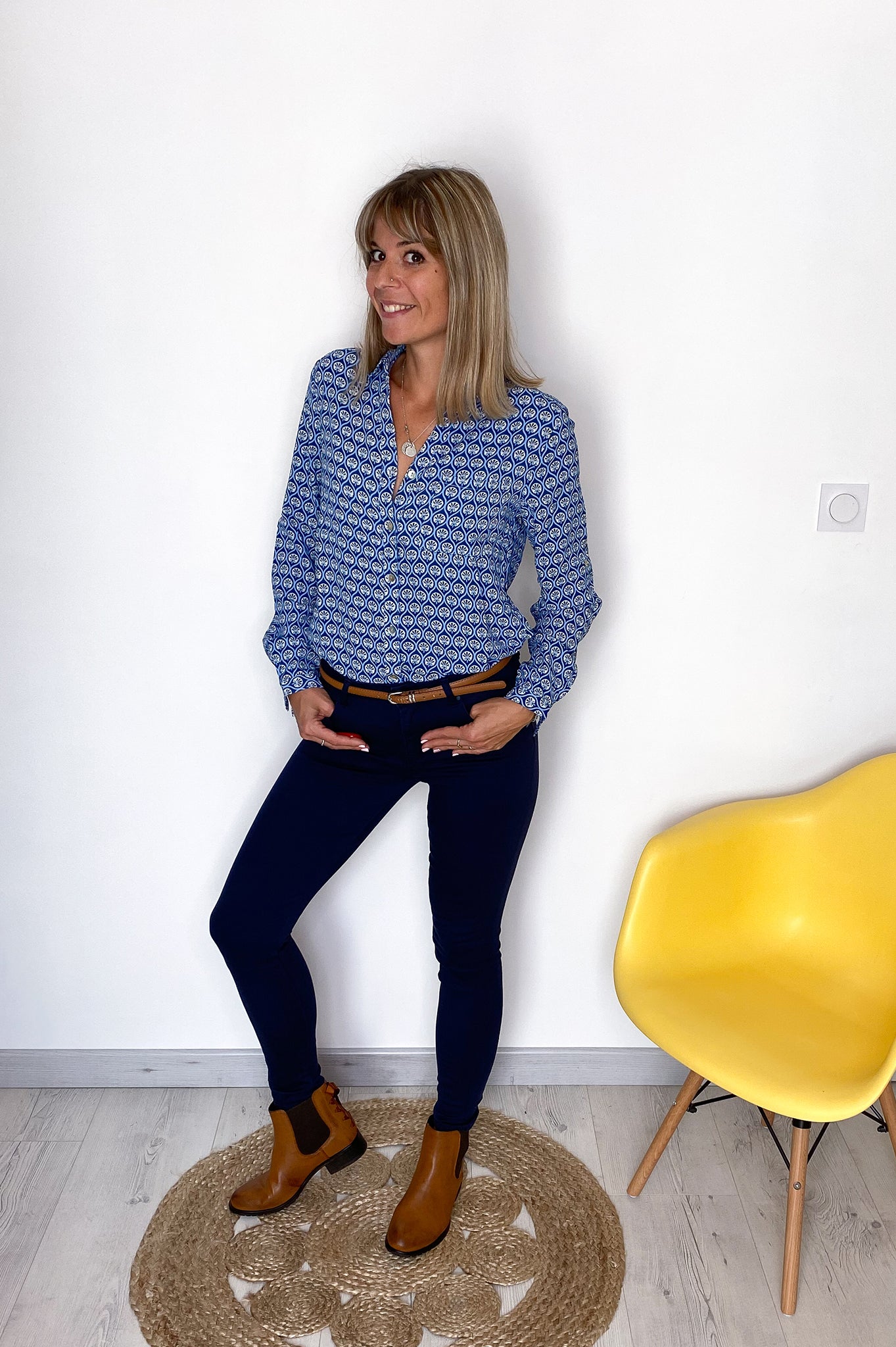 Pantalon skinny Marine