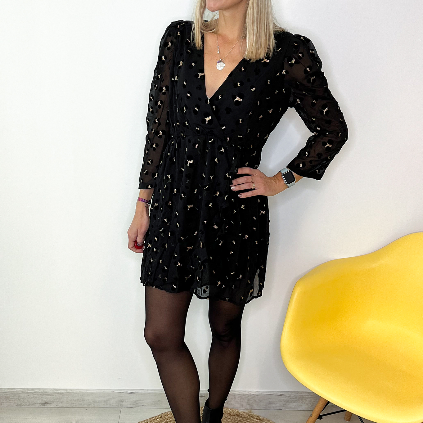 robe noire léopard la boutique de lydie