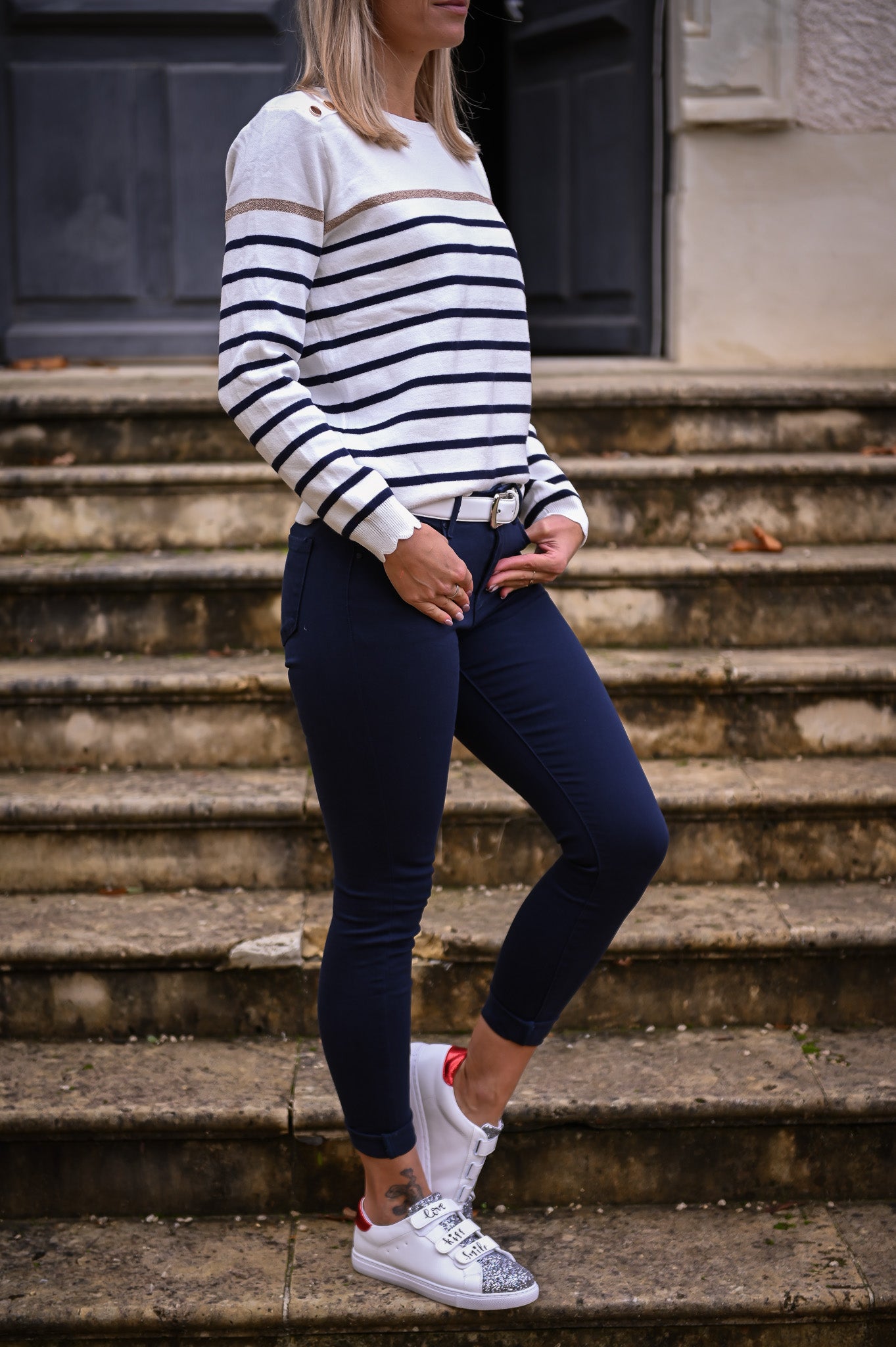 Pantalon skinny Marine