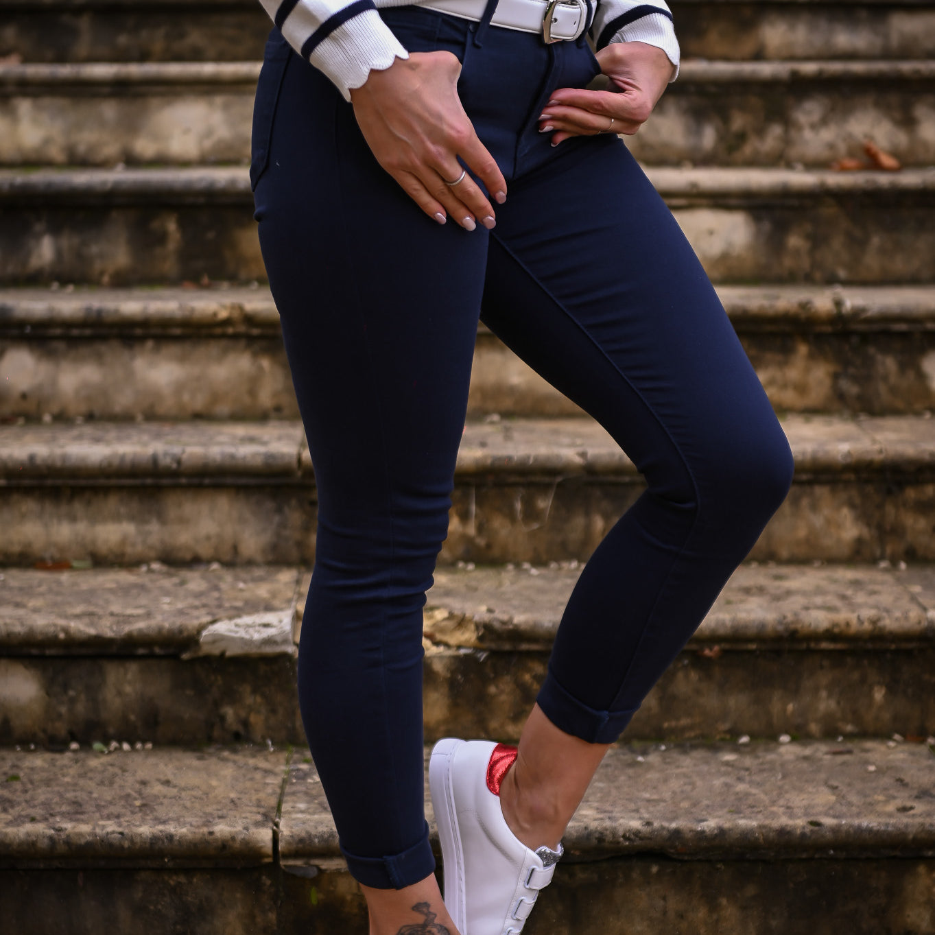 Pantalon skinny Marine