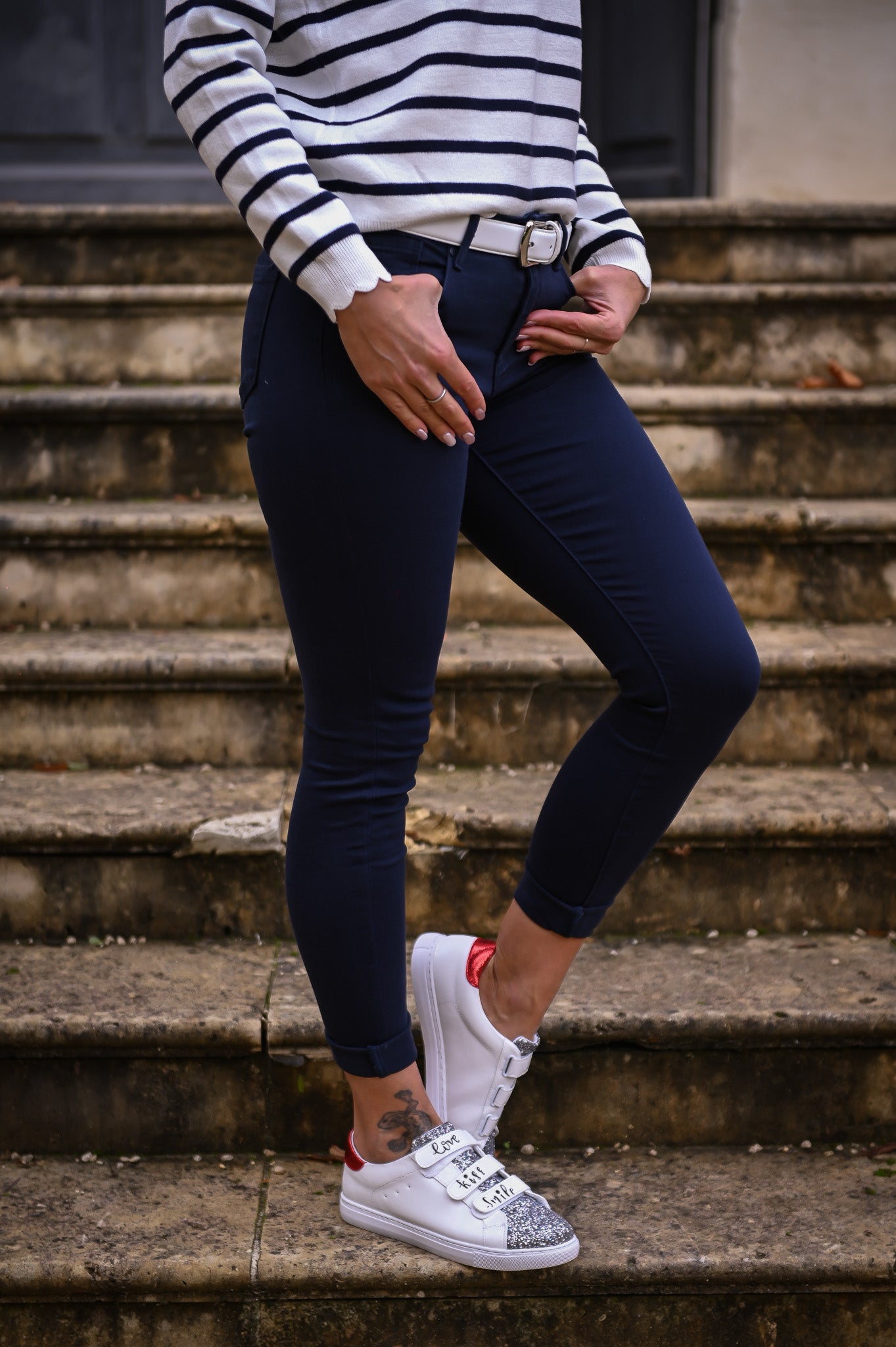 Pantalon skinny Marine